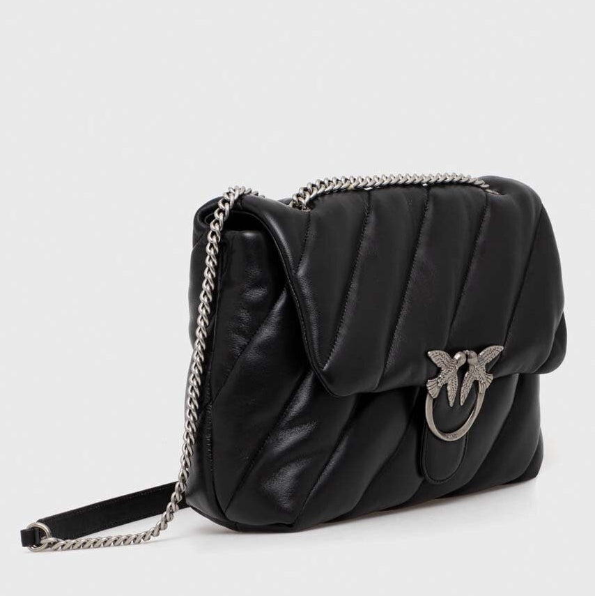 Дамска чанта Women’s shoulder bag Pinko Love Big Puff 100037 A0F2 Z99 Black angled view