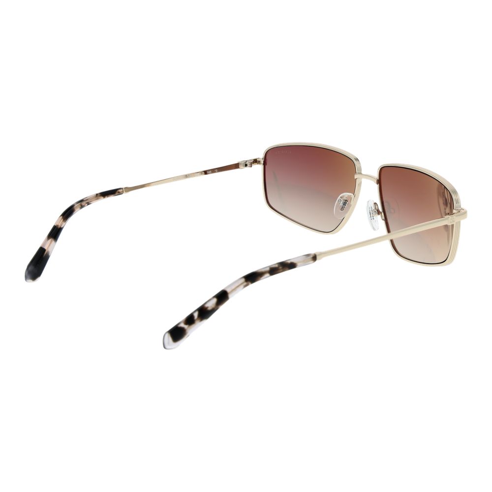 Дамски метални слънчеви очила Women’s sunglasses Guess GU00088 32G Golden angled view