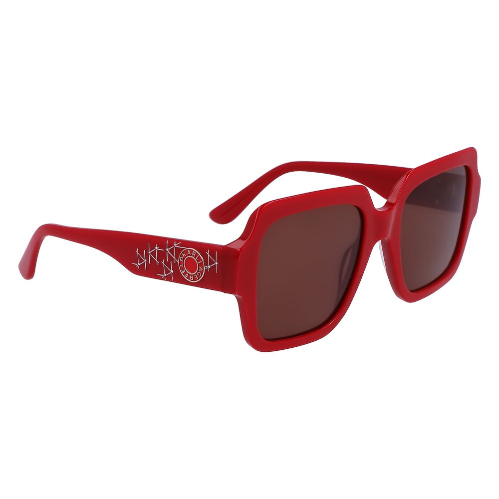 Дамски слънчеви очила Women’s sunglasses KARL LAGERFELD KL6104SR600 Red angled view