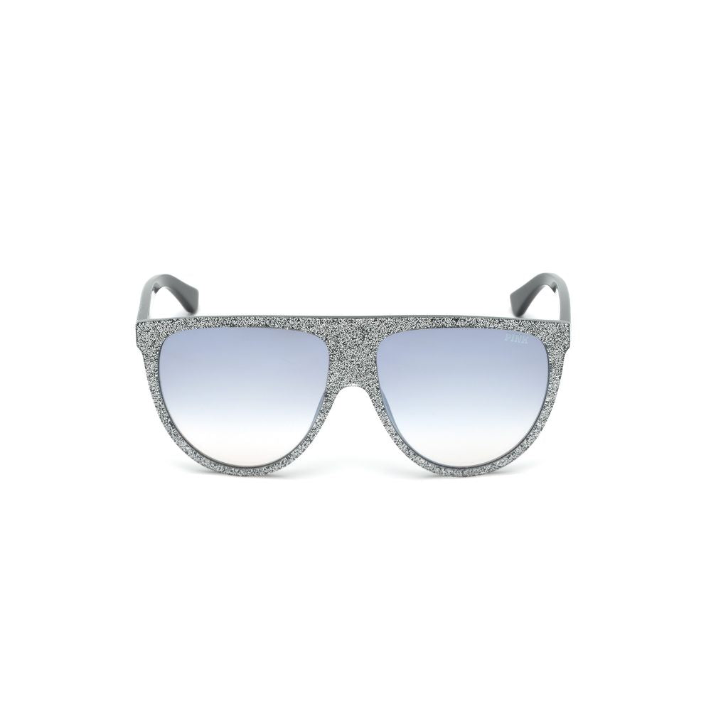 Дамски слънчеви очила Women's sunglasses Victoria's Secret PINK PK0015 21A White Glitter / Black front view