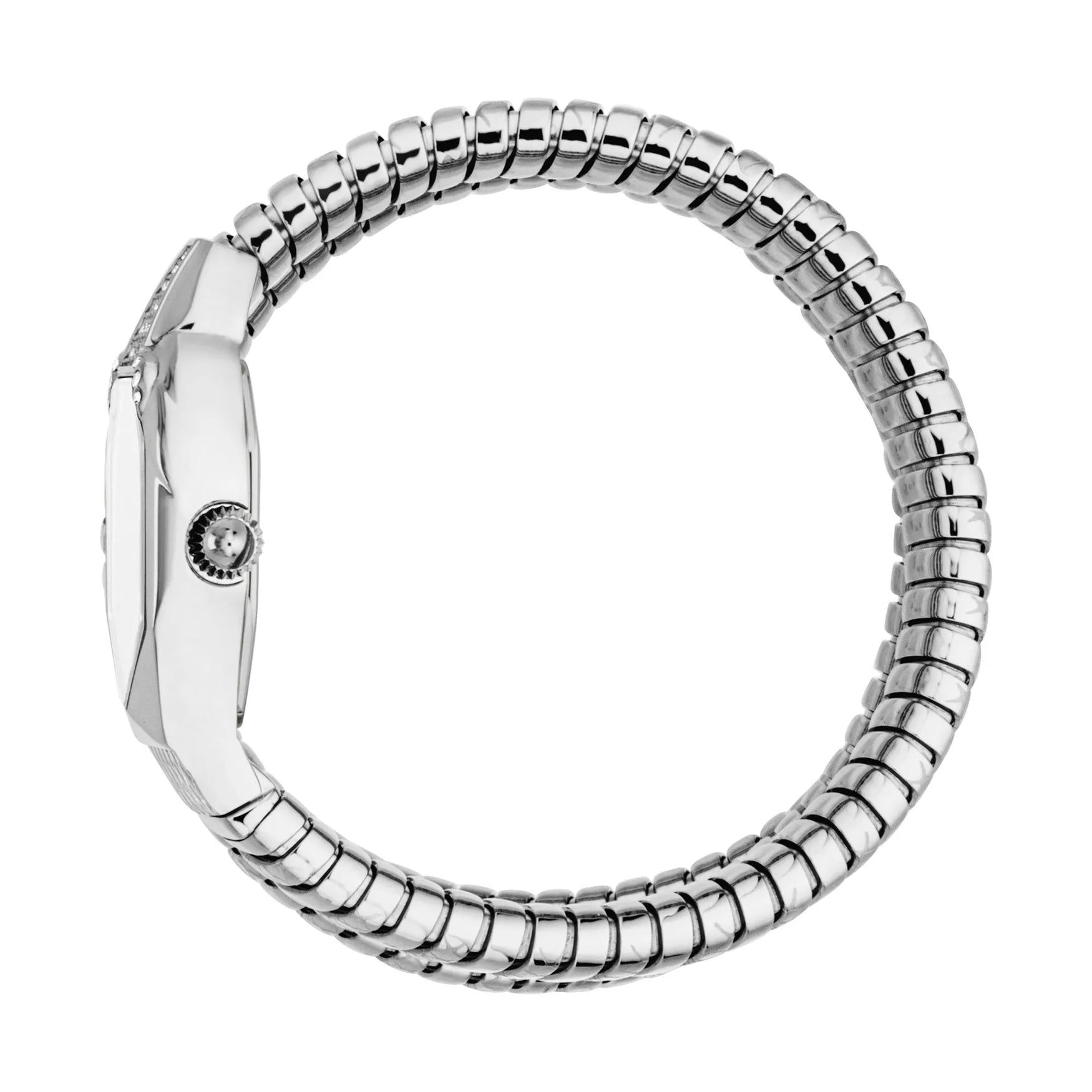 Дамски часовник Women’s watch Just Cavalli Signature Snake Ambra JC1L370M0015 Silver side view