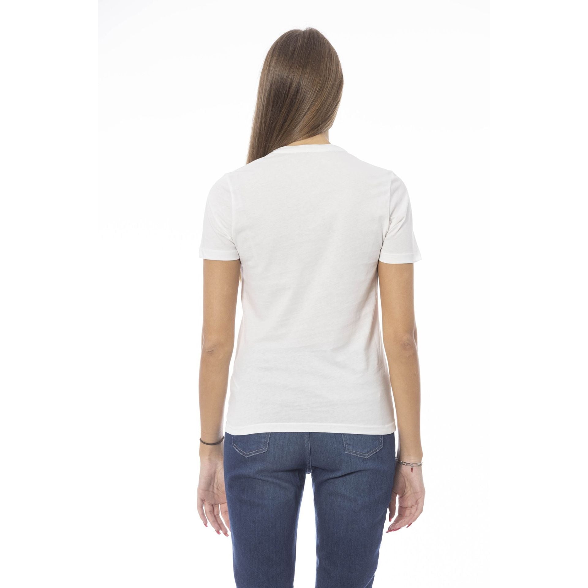 Дамска тениска Women’s t-shirt Baldinini Trend TSD02 MANTOVA PANNA2 back view