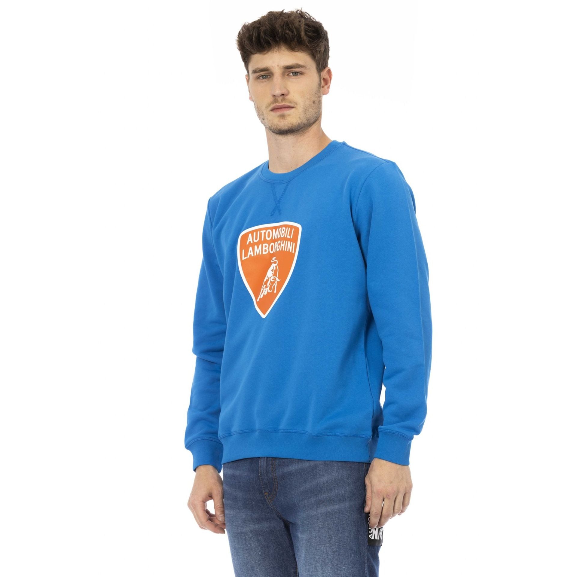 Мъжка блуза Men’s sweatshirt Automobili Lamborghini 72XBI000CJ315 202 SKYDIVERBLUE angled view