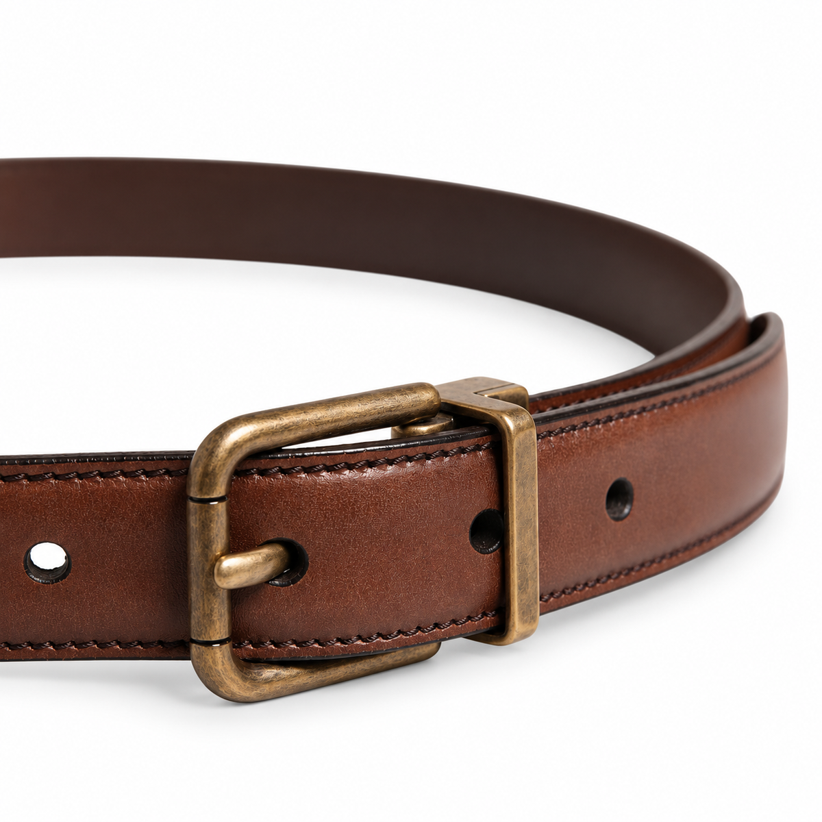 Men's belt Dolce & Gabbana SKU: BC3614 A1828 buckle close up view