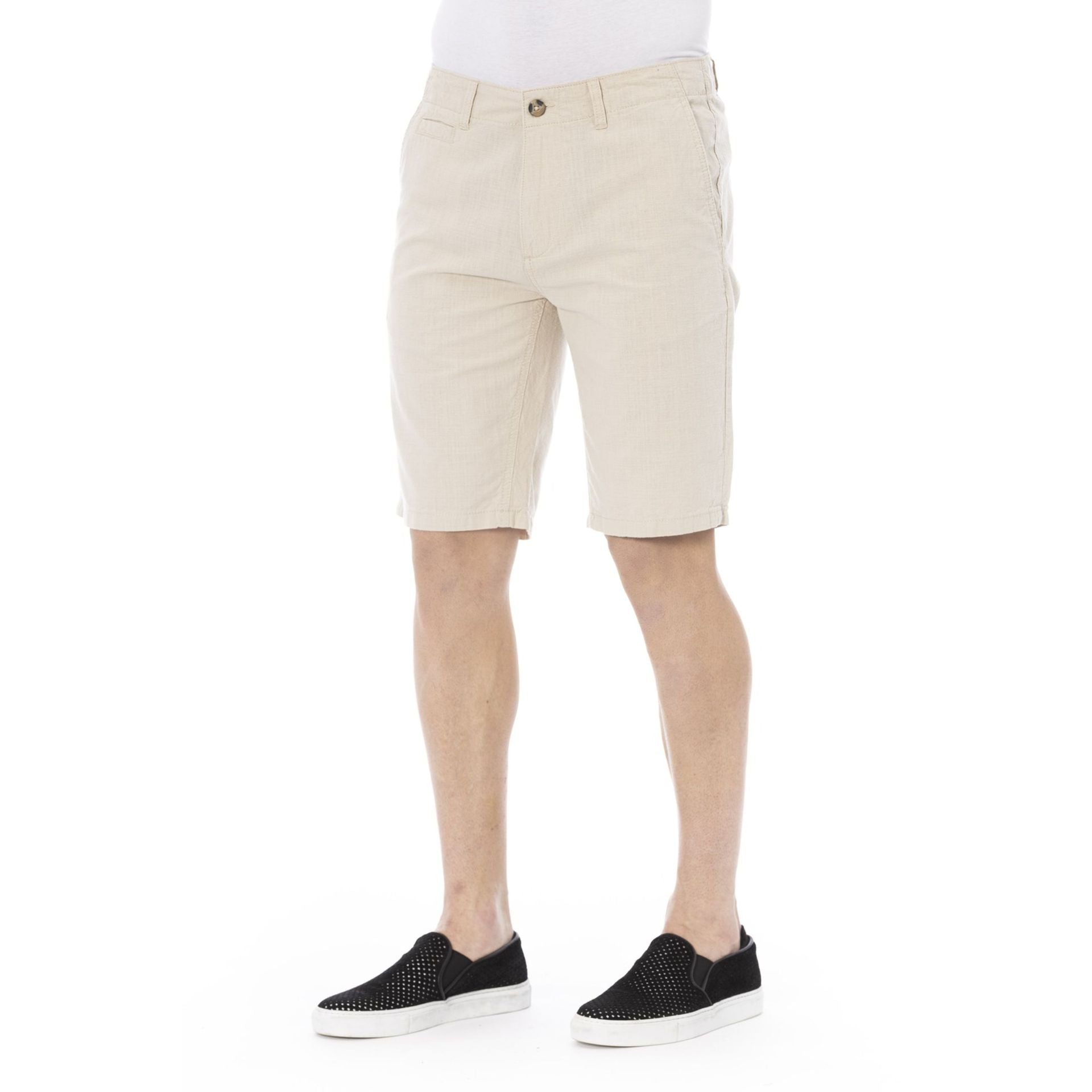 Мъжки къси панталони Men’s shorts Baldinini Trend PTE3BR001656U LIVORNO BEIGE Angled view