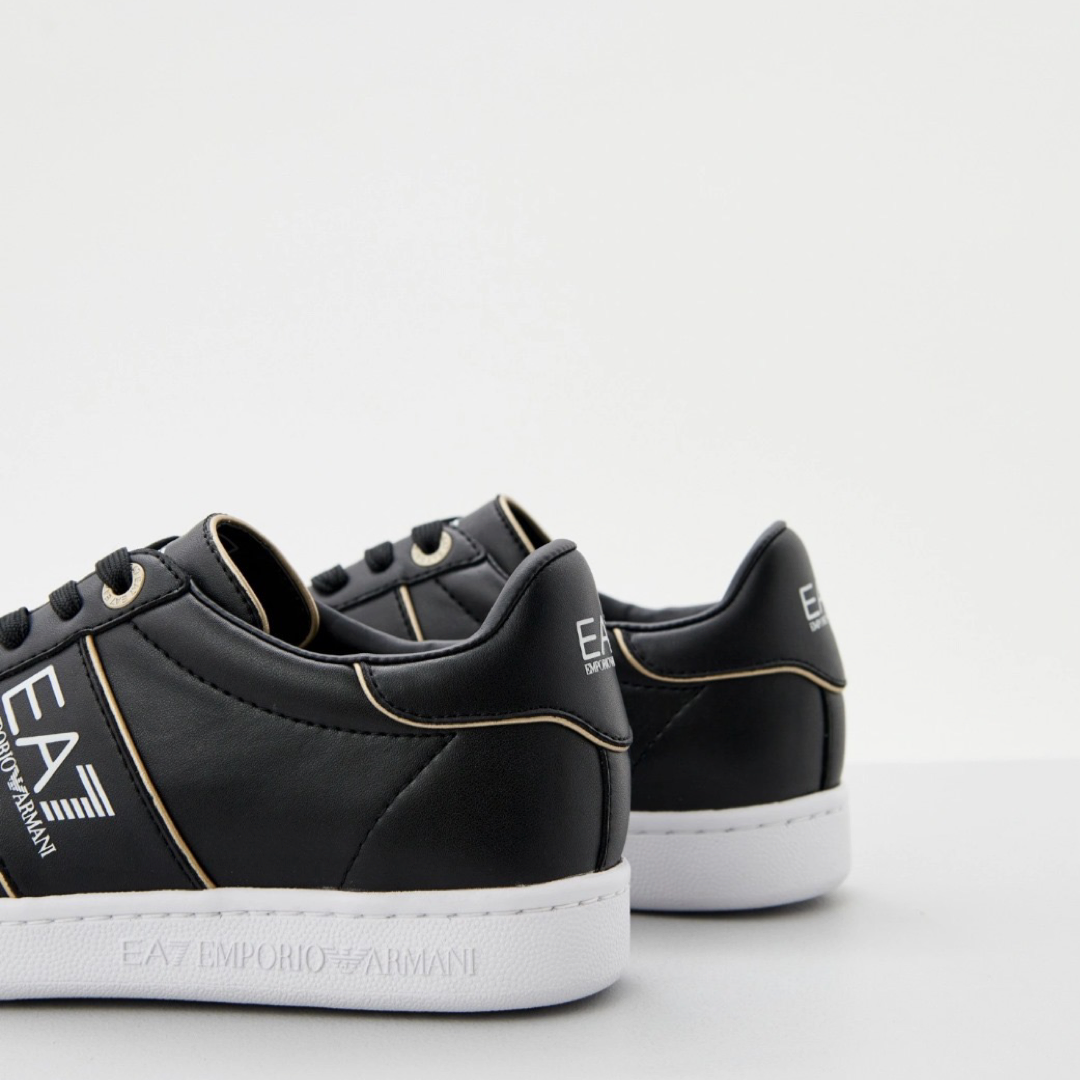 Мъжки кецове кожени EA7 Emporio Armani черни X8X102 XK346 M700