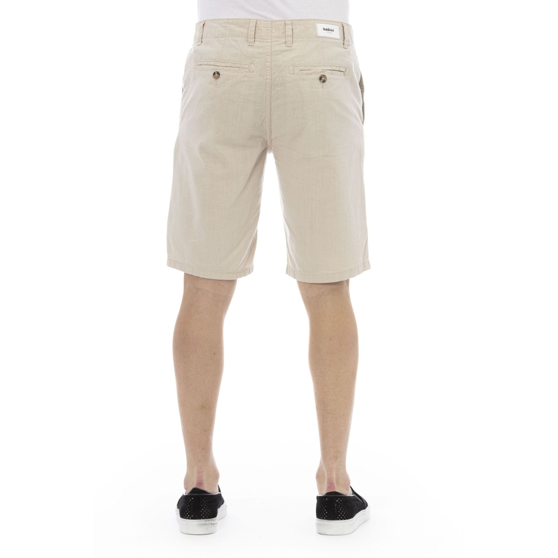 Мъжки къси панталони Men’s shorts Baldinini Trend PTE3BR001656U LIVORNO BEIGE Back view