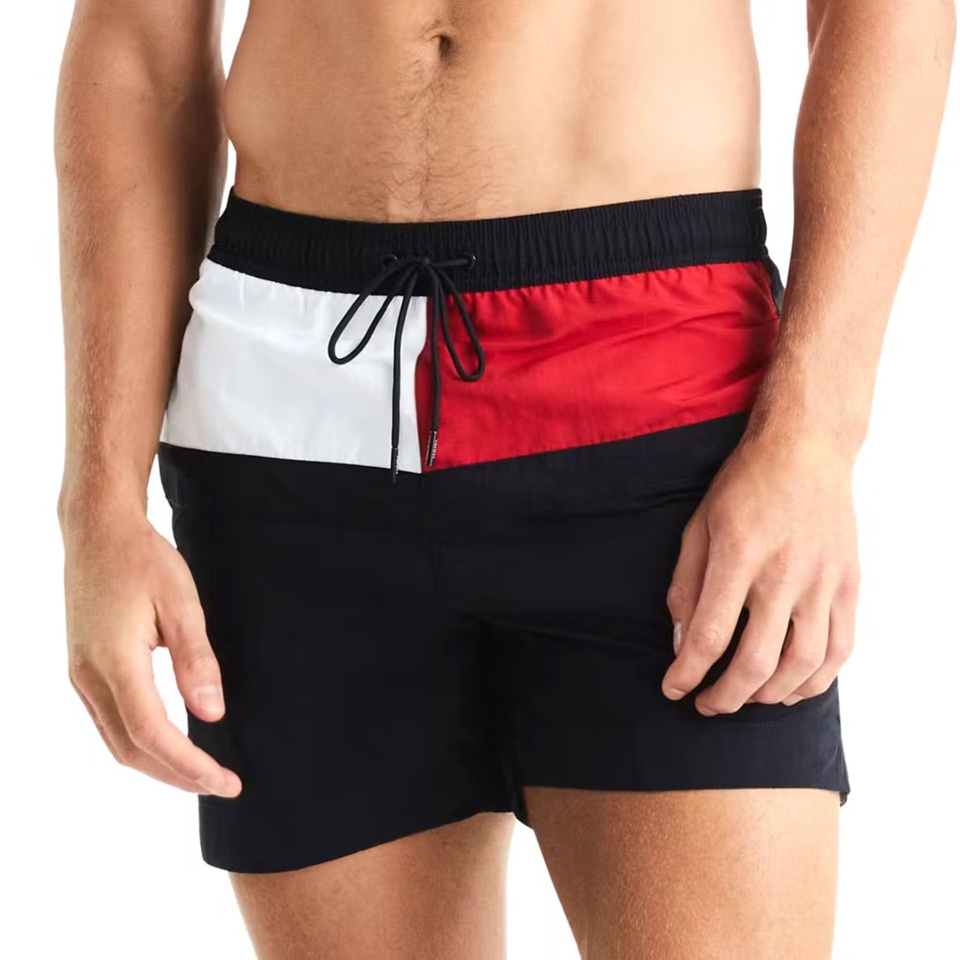 Мъжки бански Men’s swimwear in Dark blue Tommy Hilfiger UM0UM03259 DW5 Front on body view