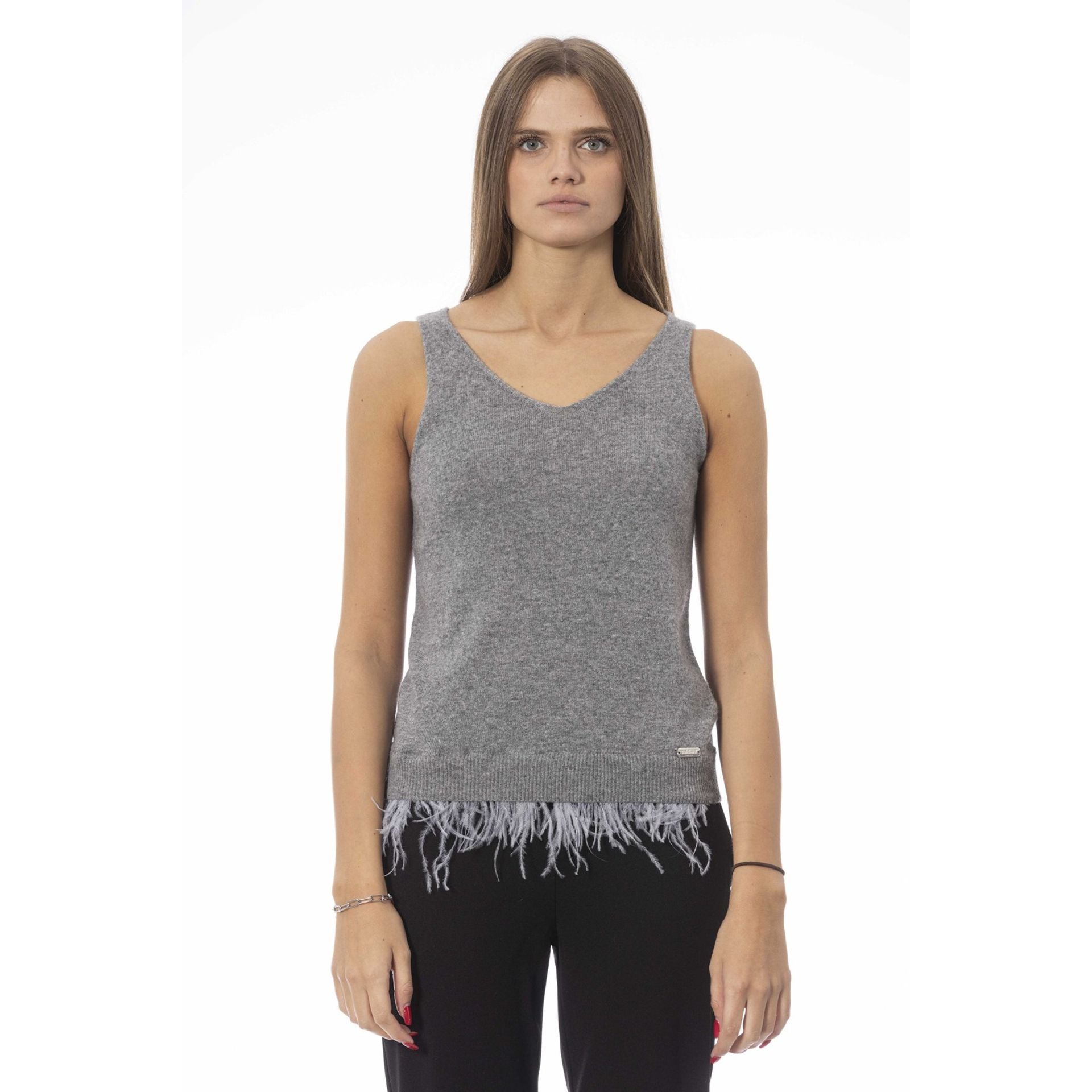 Дамски топ Women’s top Baldinini Trend NW1232P VOLTERRA ACCIAIO front view