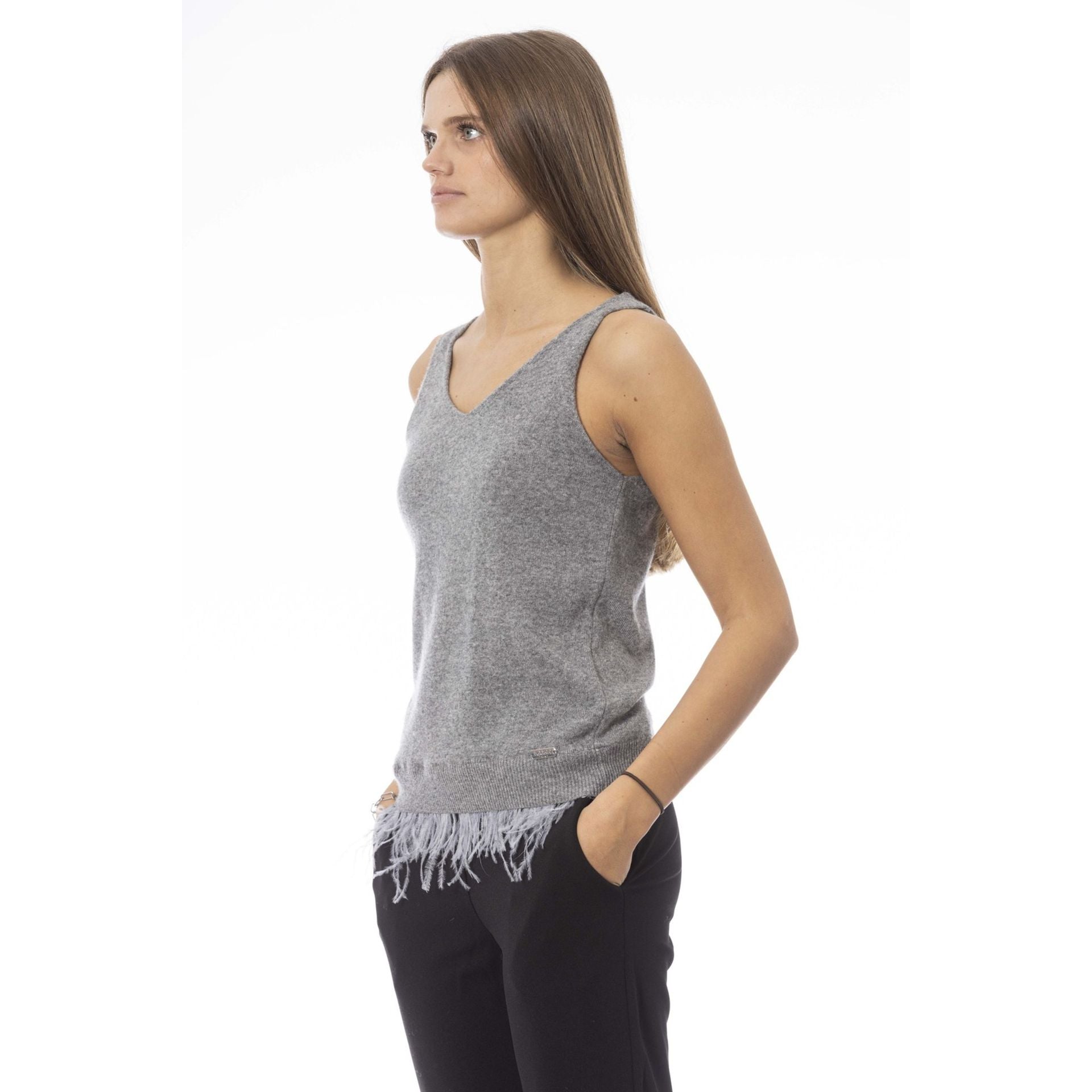 Дамски топ Women’s top Baldinini Trend NW1232P VOLTERRA ACCIAIO angled view