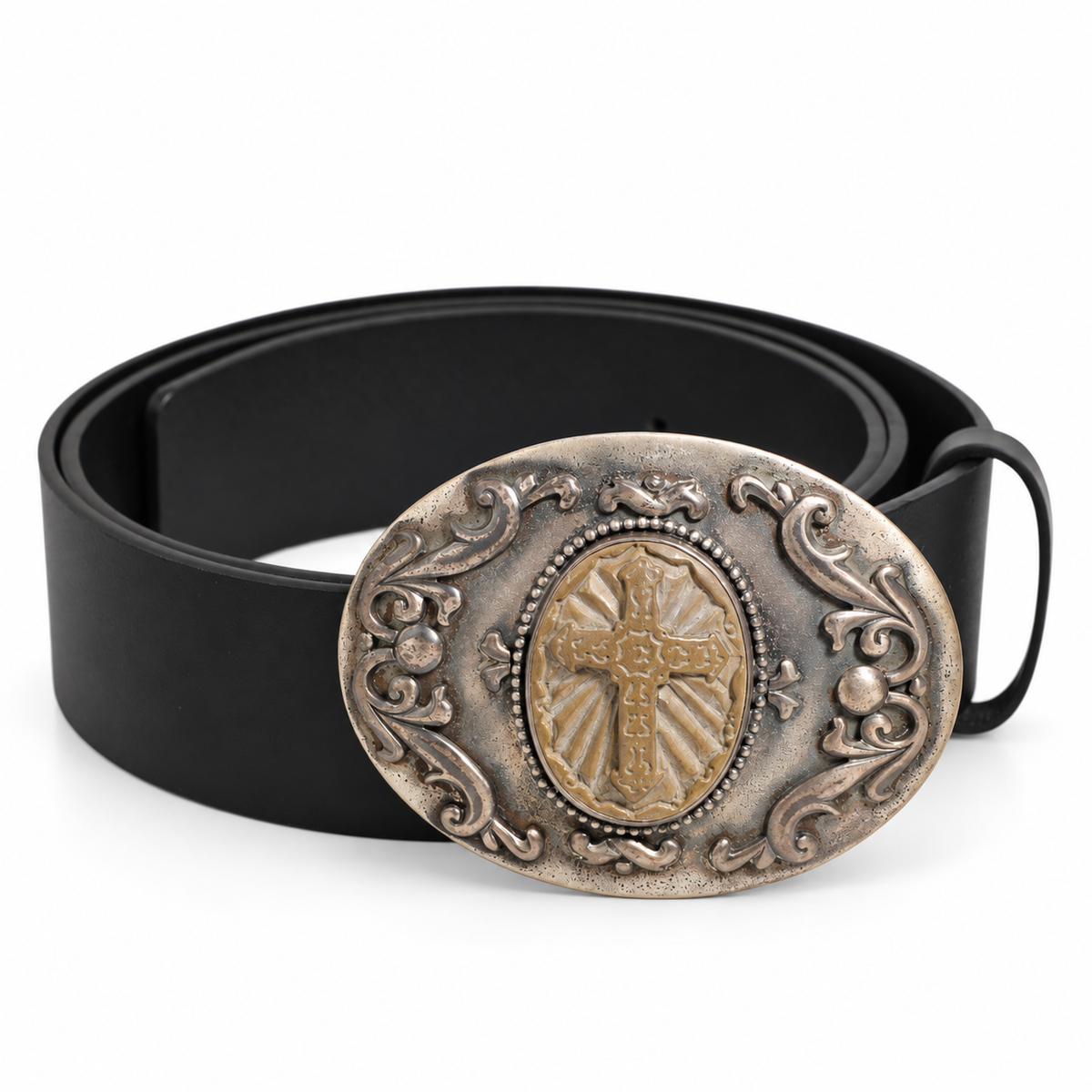 Men's belt Dolce & Gabbana SKU: BC1280 B5937 - front view
