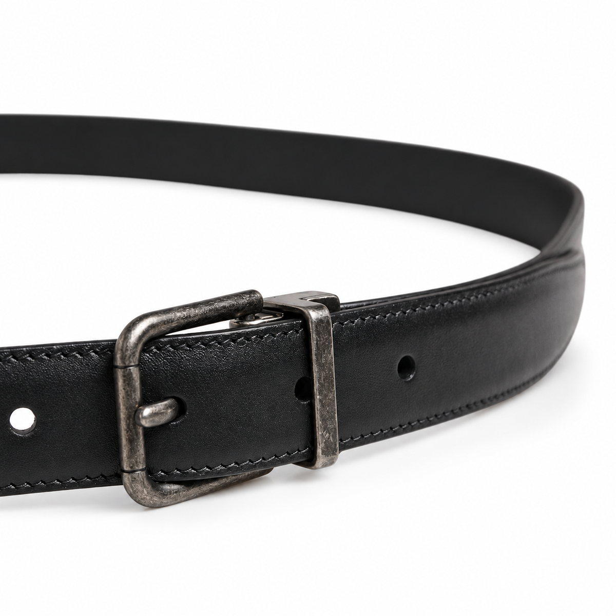Men's belt Dolce & Gabbana SKU: BC3614 AC465 - buckle close up view