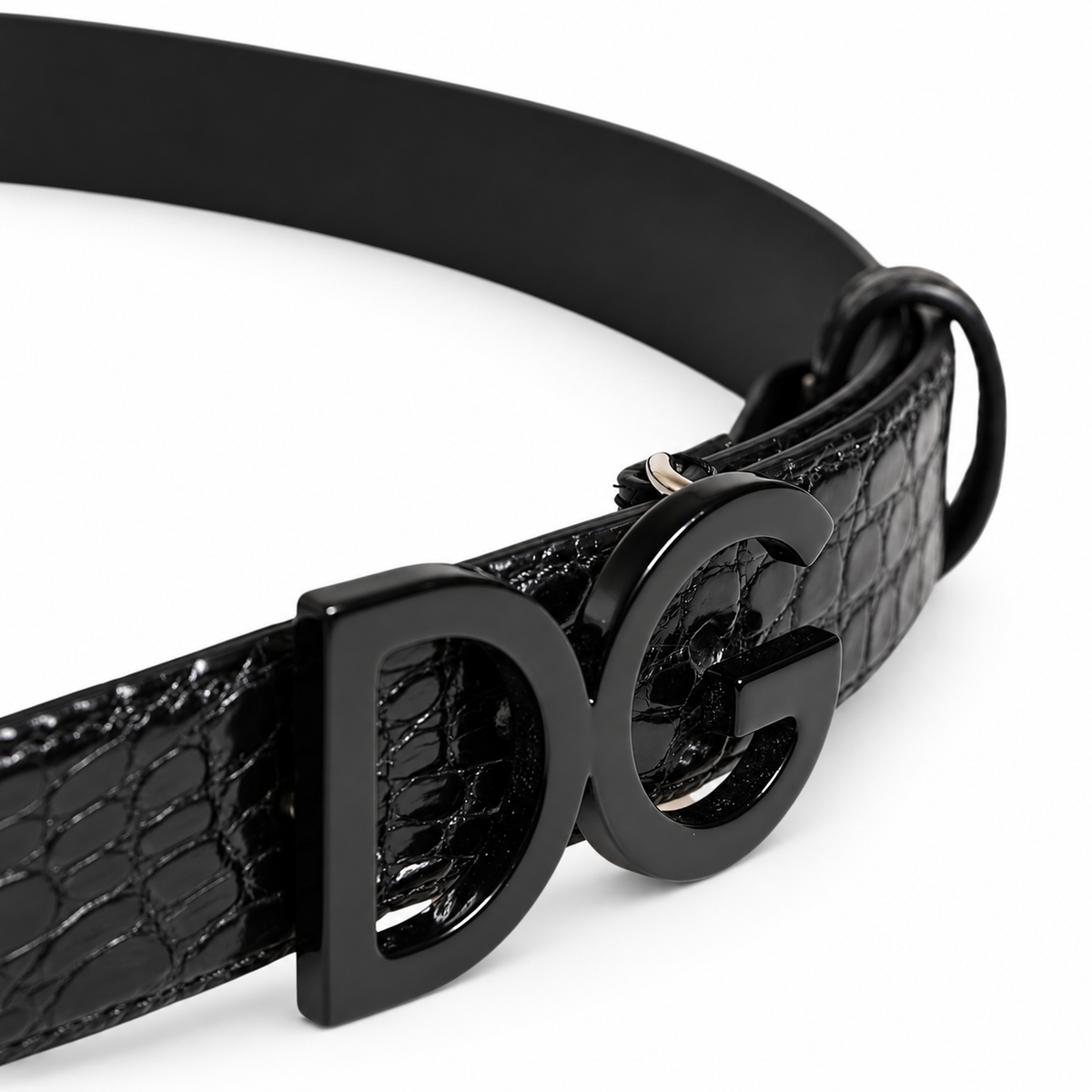 Men's belt Dolce & Gabbana SKU: BC4129 B2088 - buckle close up view