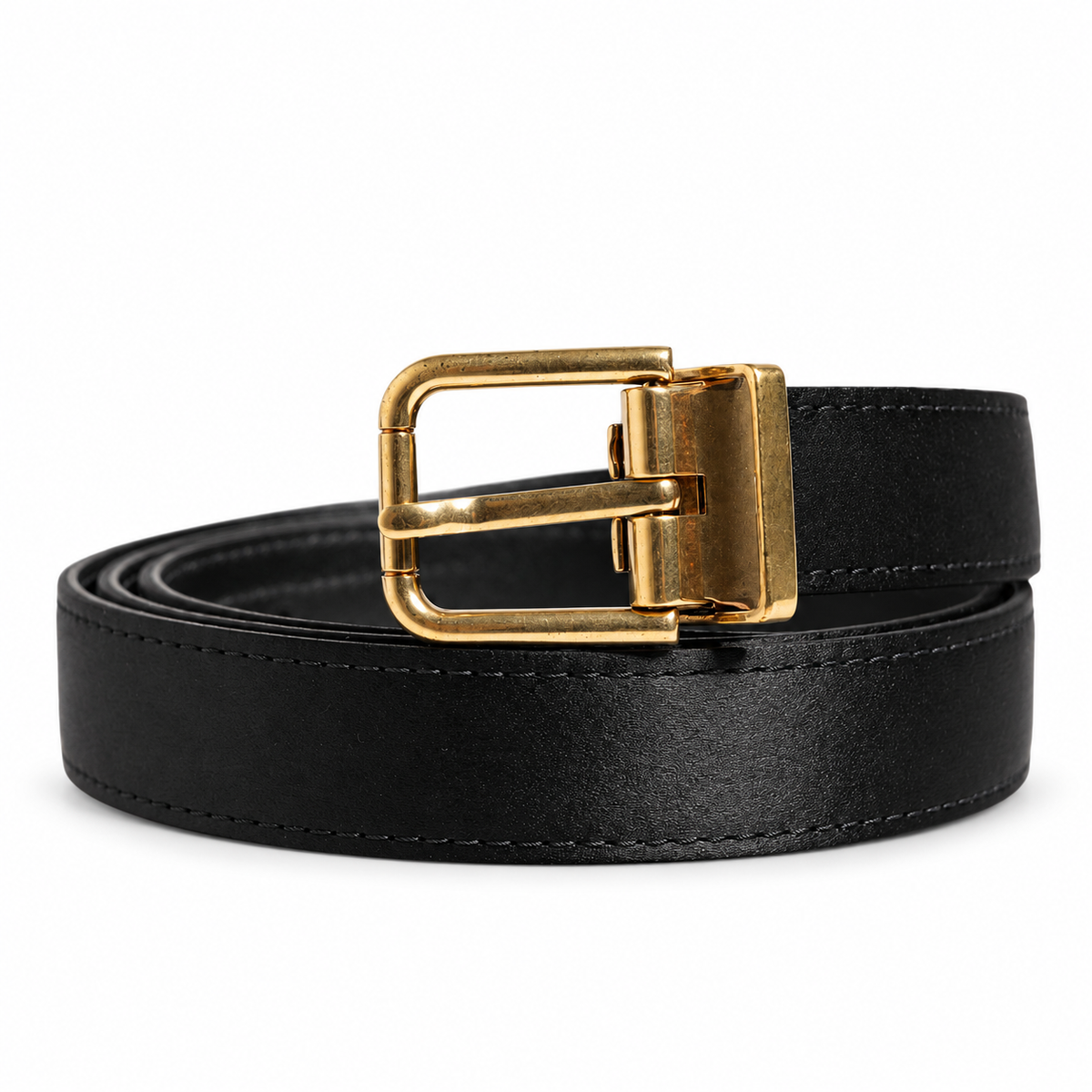 Men's belt Dolce & Gabbana SKU: BC4337 B4055 coiled front view