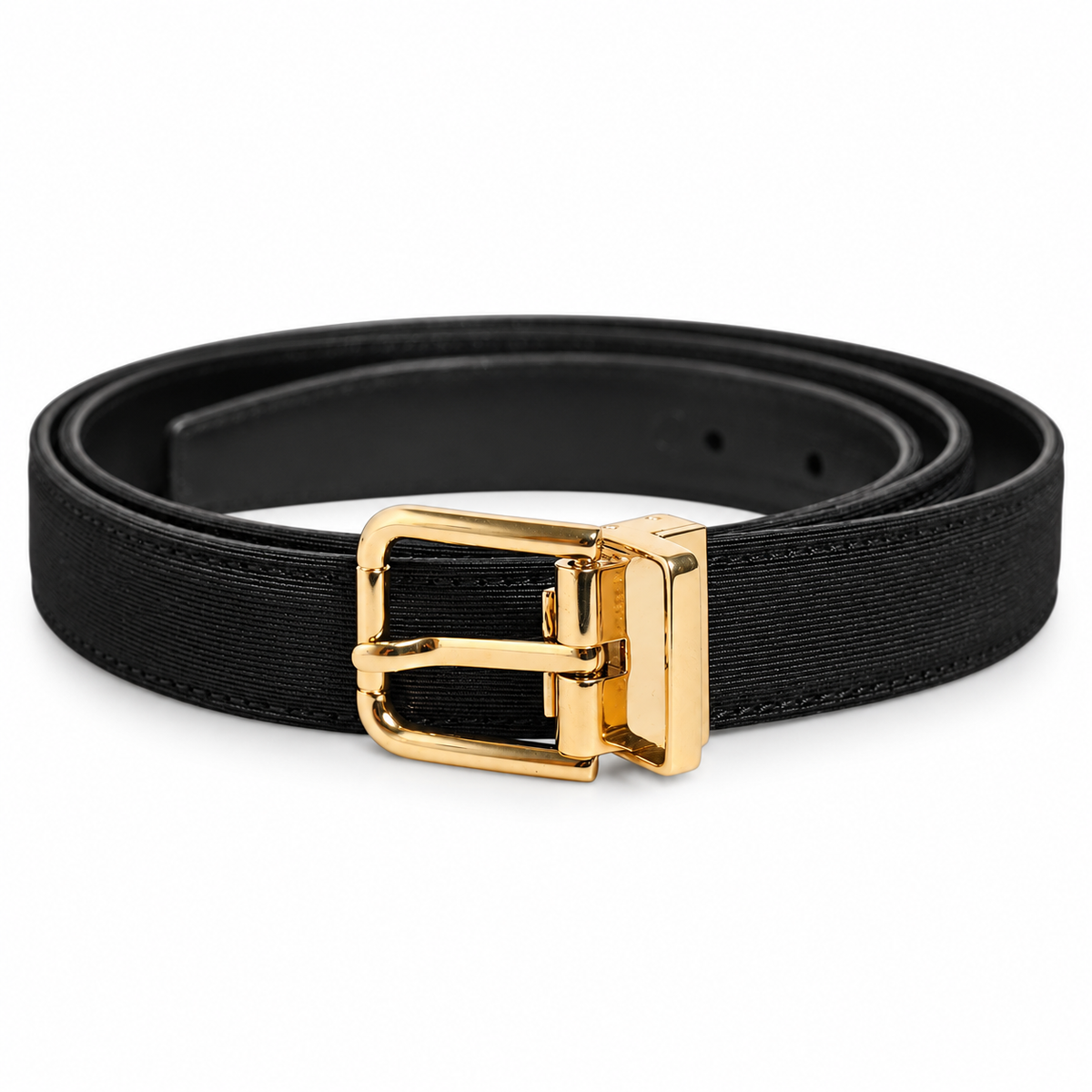 Men's belt Dolce & Gabbana SKU: BC4337 B4152 coiled front view