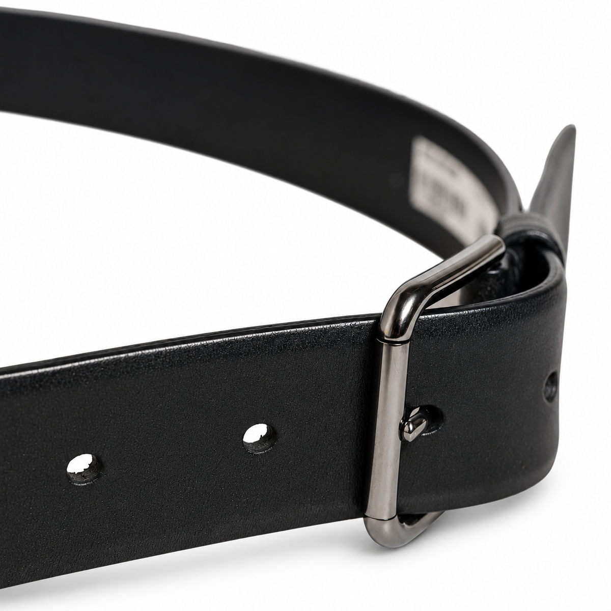 Men's belt Dolce & Gabbana SKU: BC4537 AW844 80999 side buckle close-up