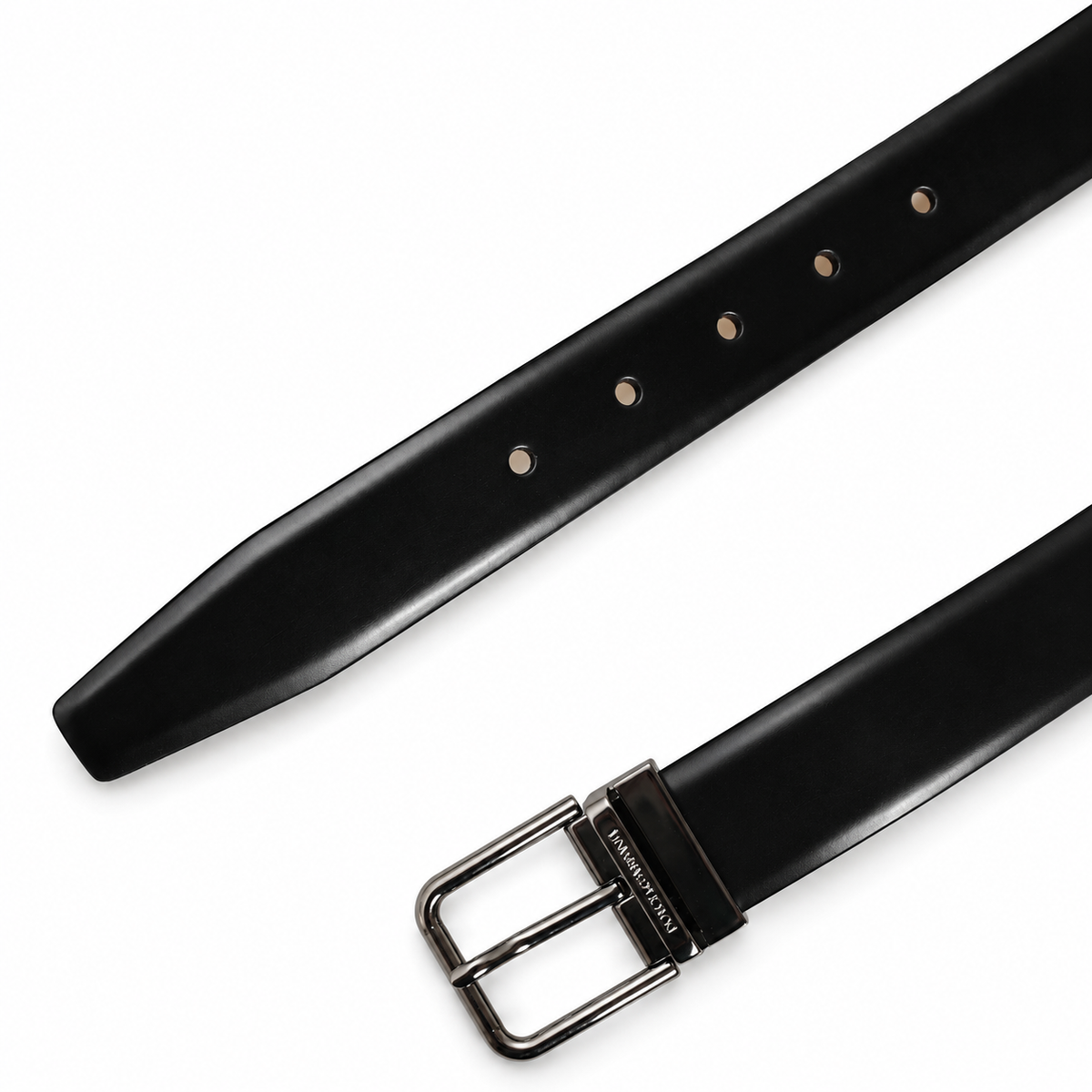 Men's belt Dolce & Gabbana SKU: BC3627 A1203 top view buckle and strap tip
