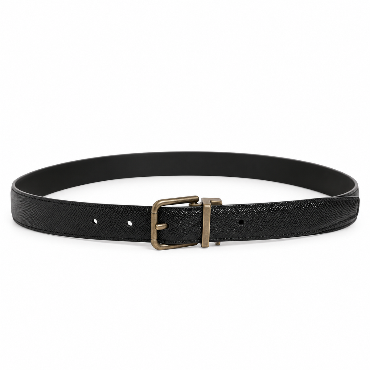 Men's belt Dolce & Gabbana SKU: BC4337 A1001 full length front view