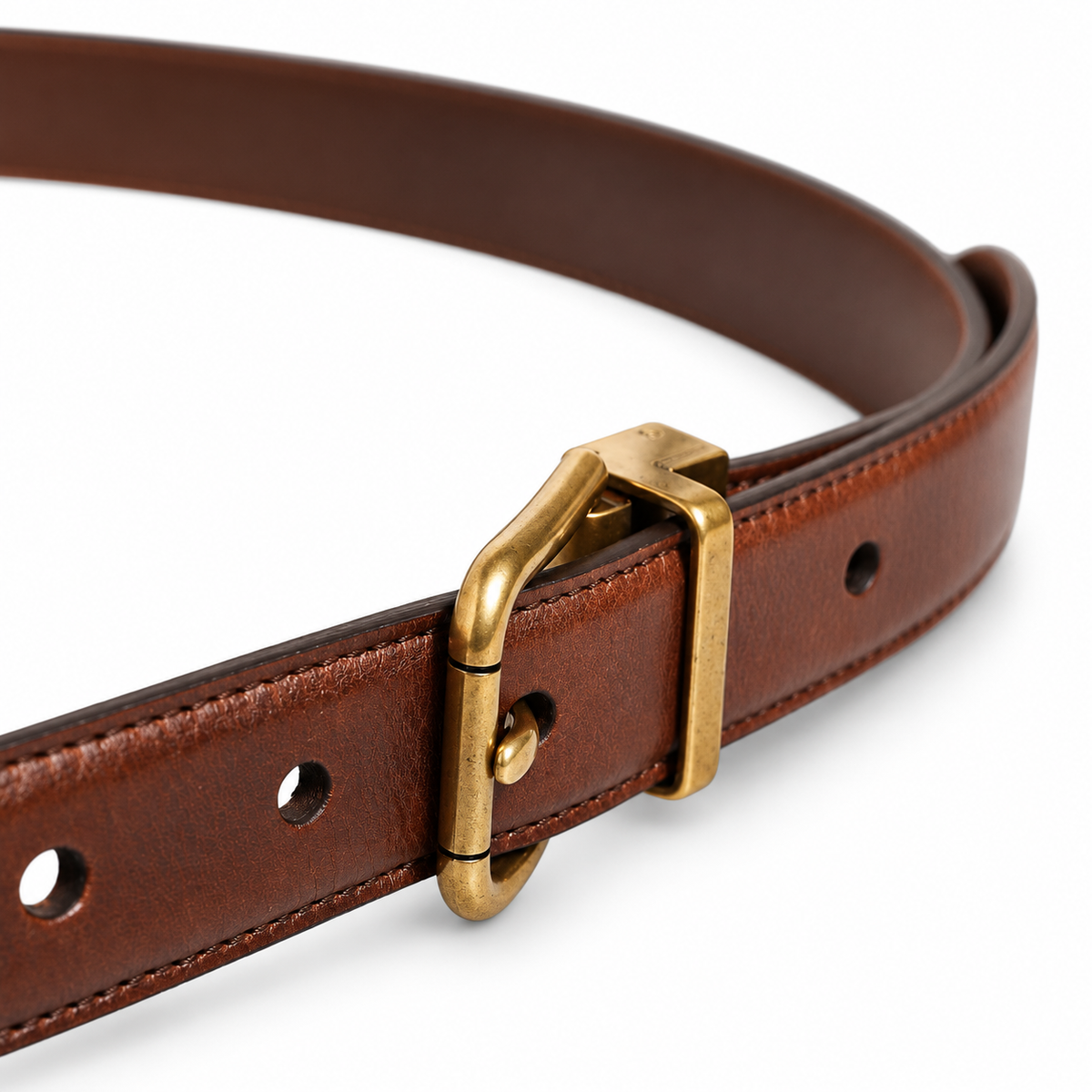 Men's belt Dolce & Gabbana SKU: BC3614 A1032 side buckle close-up