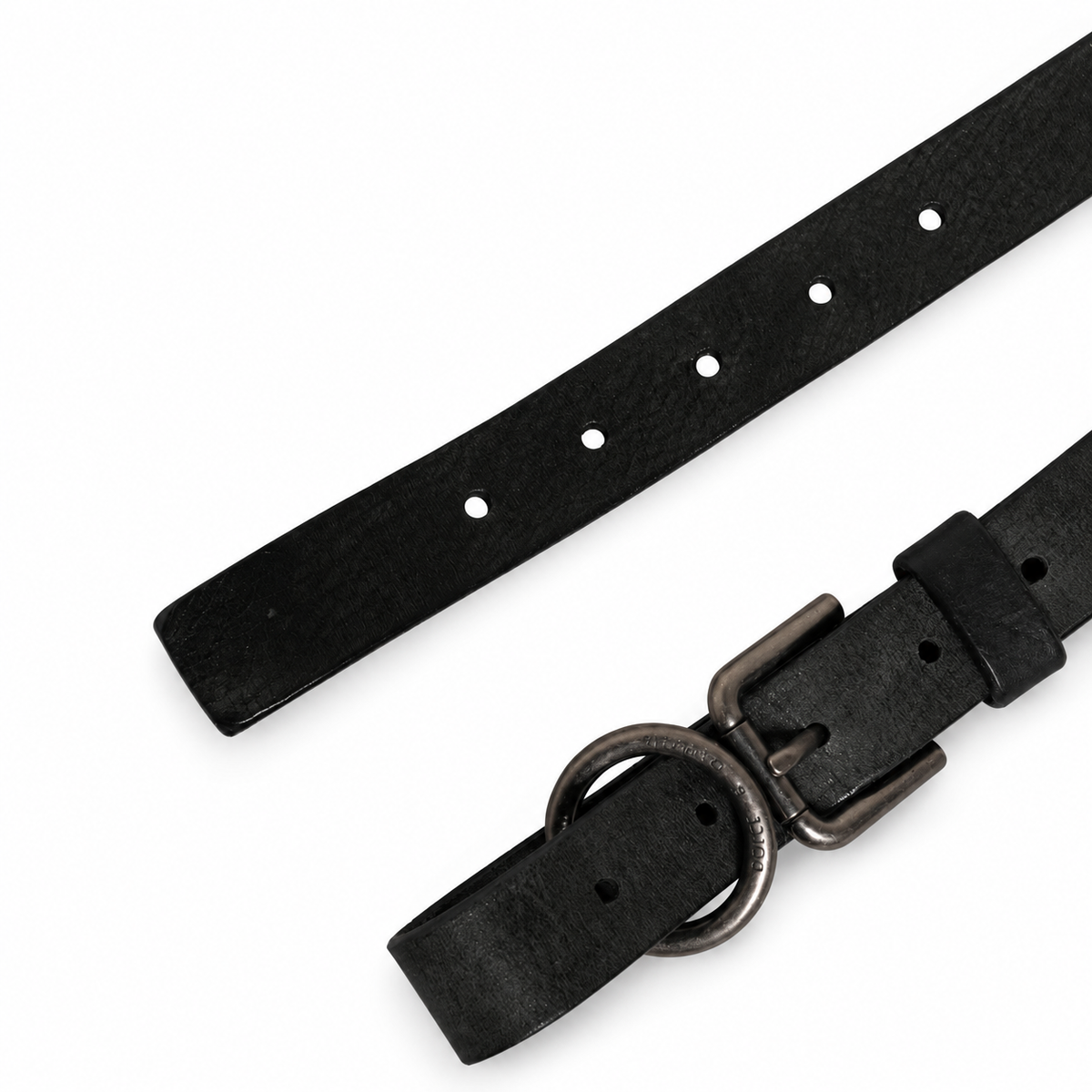 Dolce & Gabbana Men Black Calfskin Leather Metal Buckle Belt - BC4503 AW850 - view 5