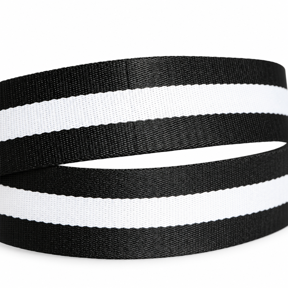 Men's belt Dolce & Gabbana SKU: BC4267 AZ950 striped fabric texture close up
