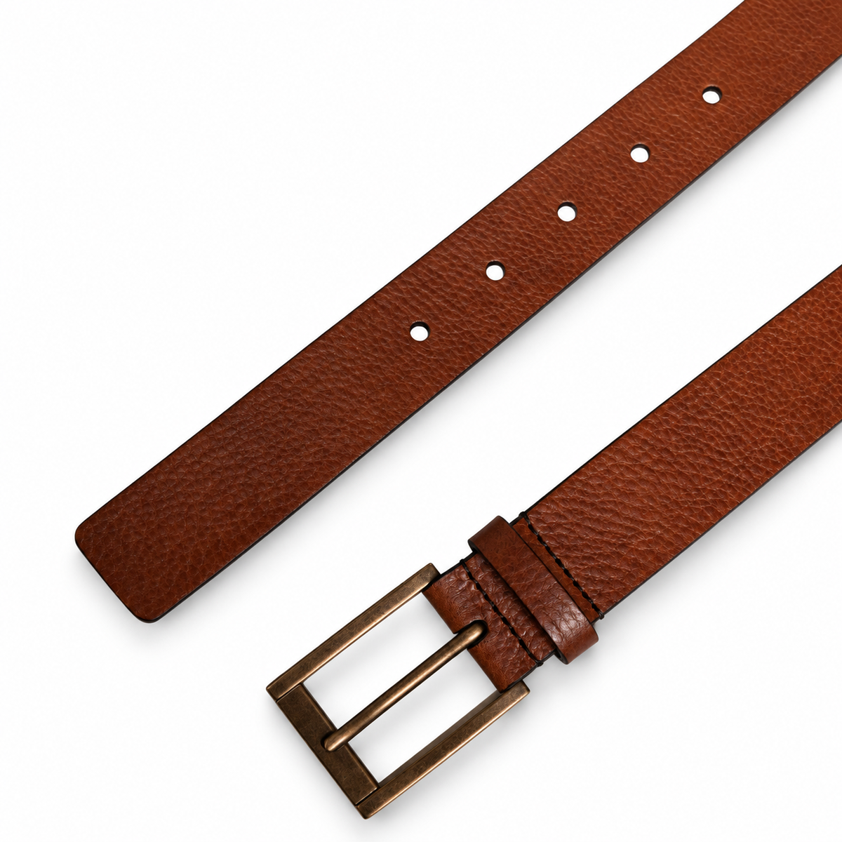 Men's belt Dolce & Gabbana SKU: BC4545 AW982 top view of buckle and belt tip
