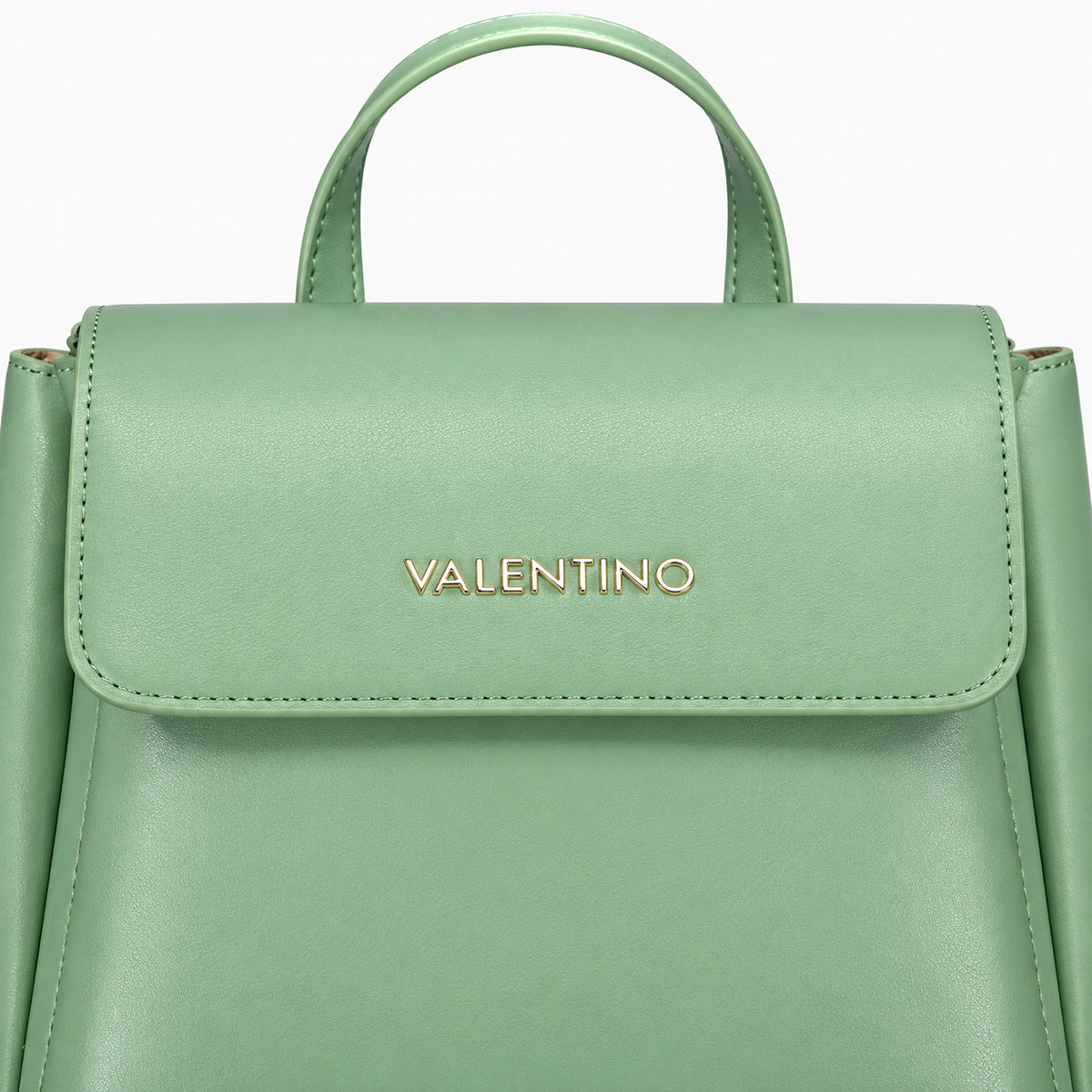 Women's backpack Mario Valentino Clio Re VBS9OG20 logo and texture detail view