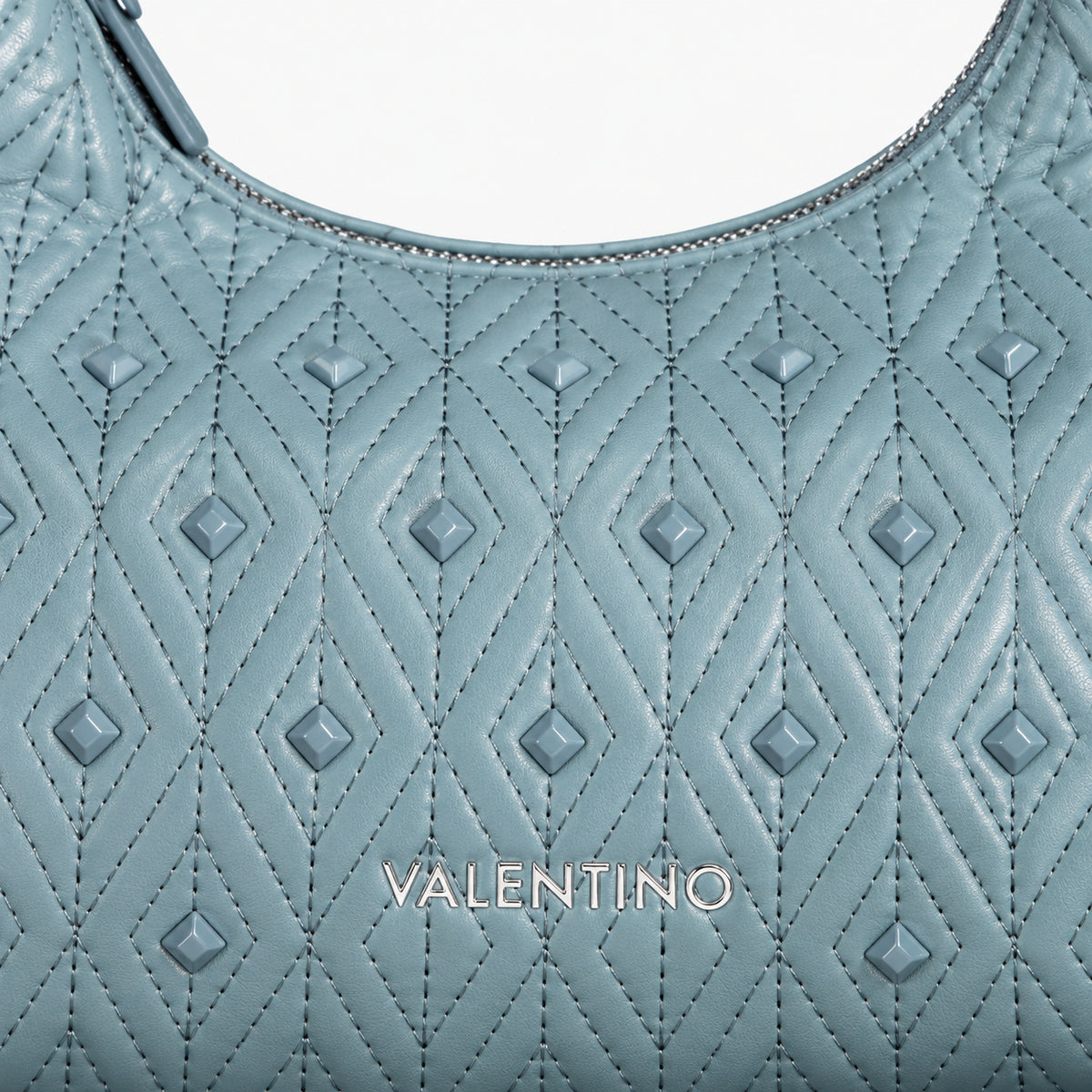 Women's shoulder bag Mario Valentino Joia VBS8AC07 logo and texture detail view
