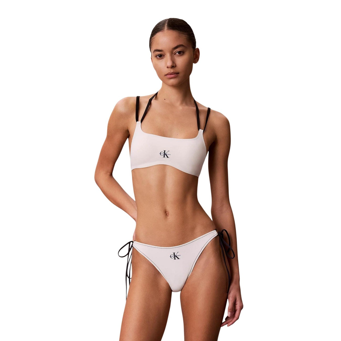 Дамски бански горно Calvin Klein Jeans Women Swimwear Bralette Top LV00Q61181 YAS Front View