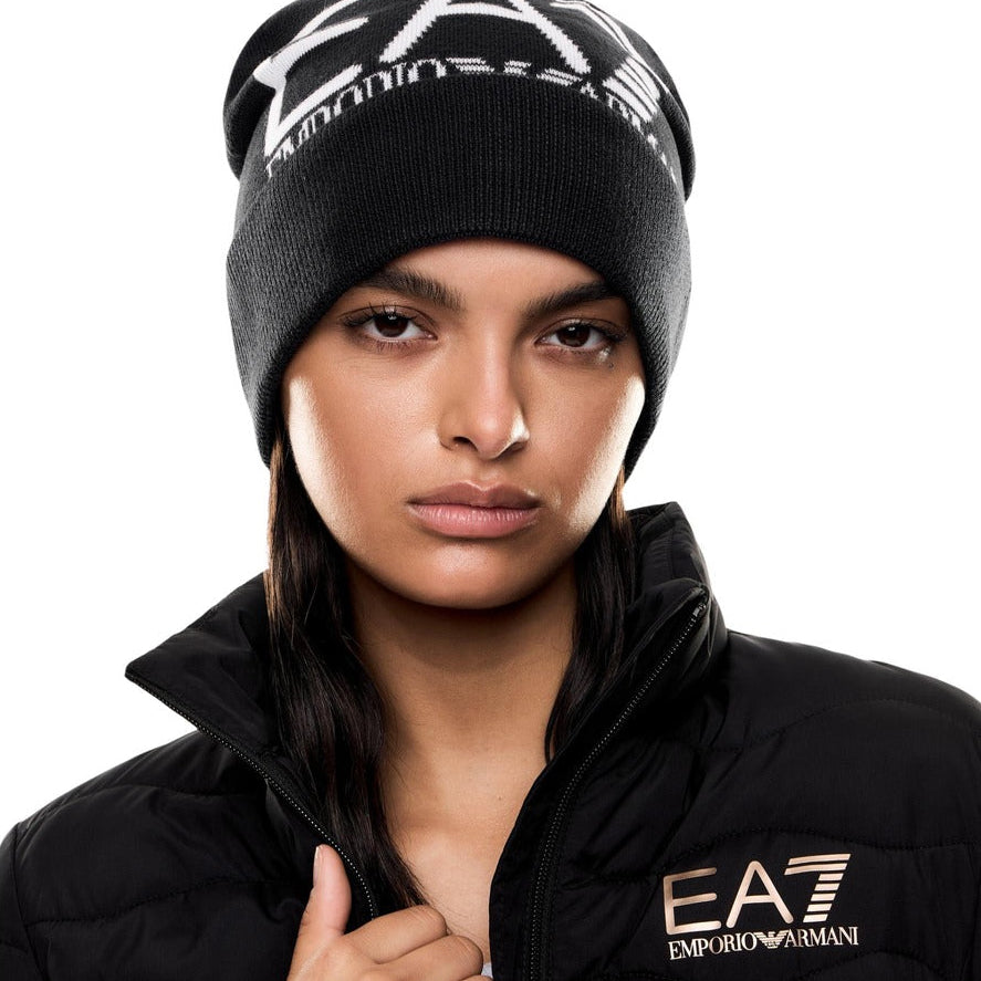 Мъжка зимна шапка EA7 Emporio Armani Men Hat 7X000006 AF11994 UC001 Model View