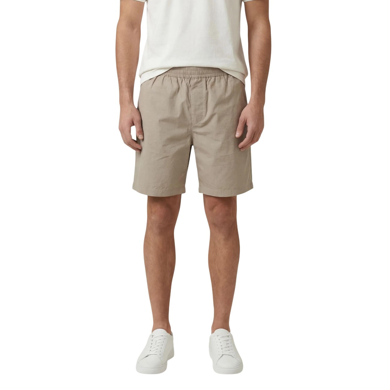 Мъжки бежови къси панталони Armani Exchange Men Shorts XM002098 AF22686 Front View