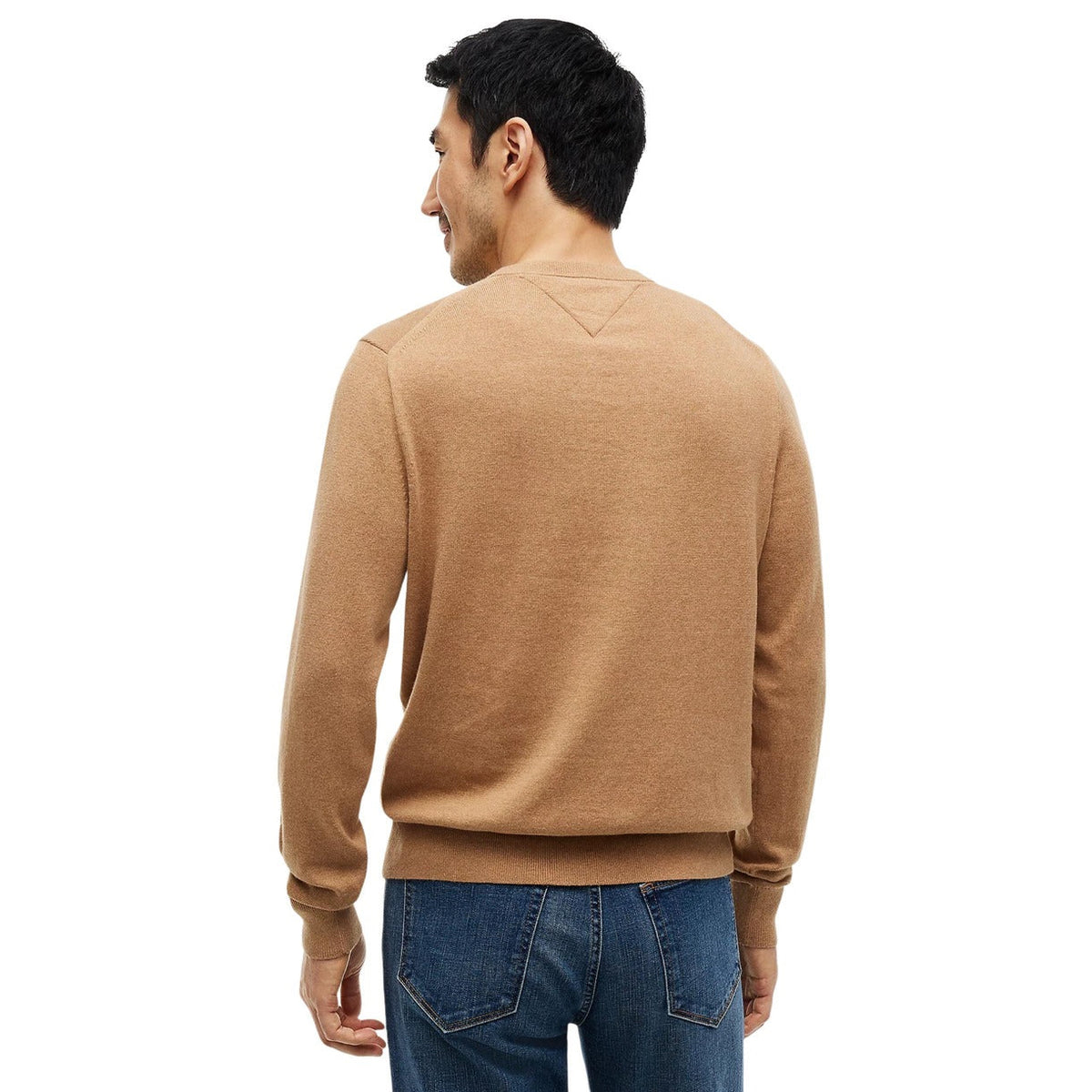 Tommy Hilfiger ανδρικό πουλόβερ MW0MW28046 A1L – Μπεζ – Πίσω όψη
