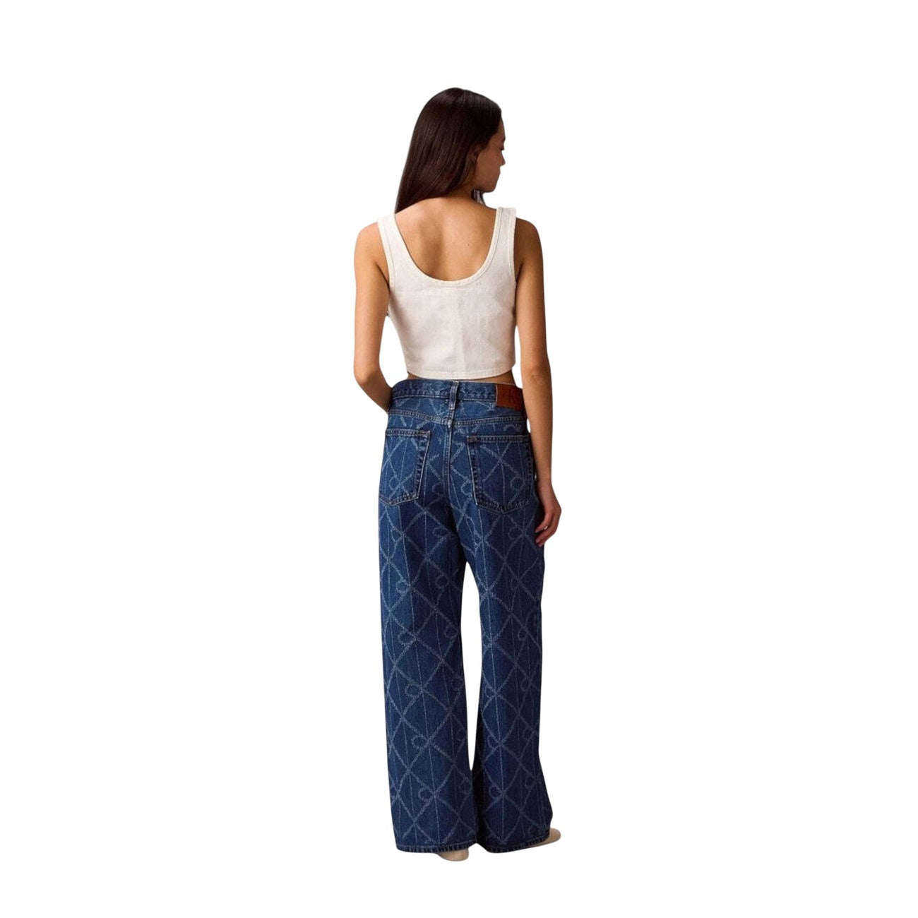 Дамски дънки Calvin Klein Jeans Women Jeans LV047D709G Back View