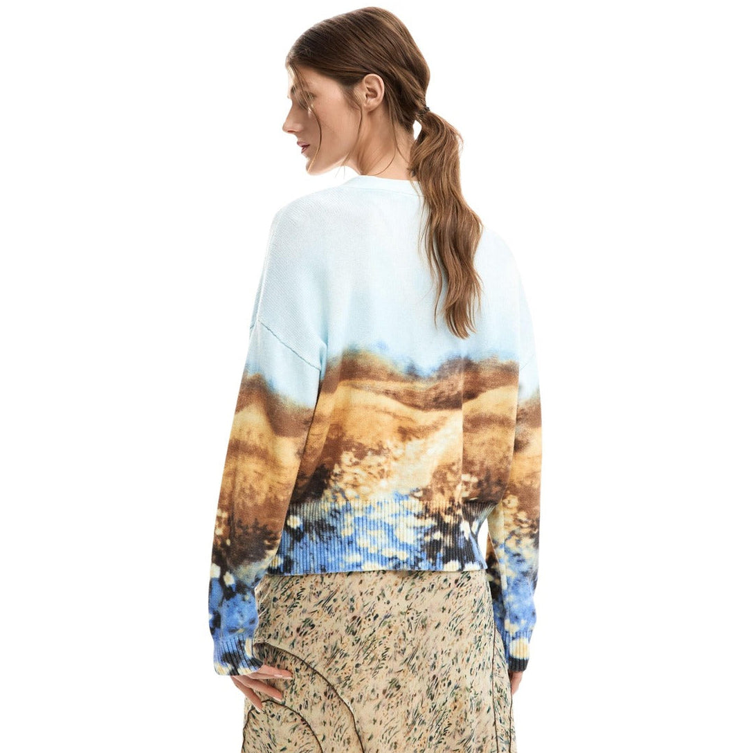 Дамска жилетка Desigual women’s cardigan 26SWJF18 5004 Back view