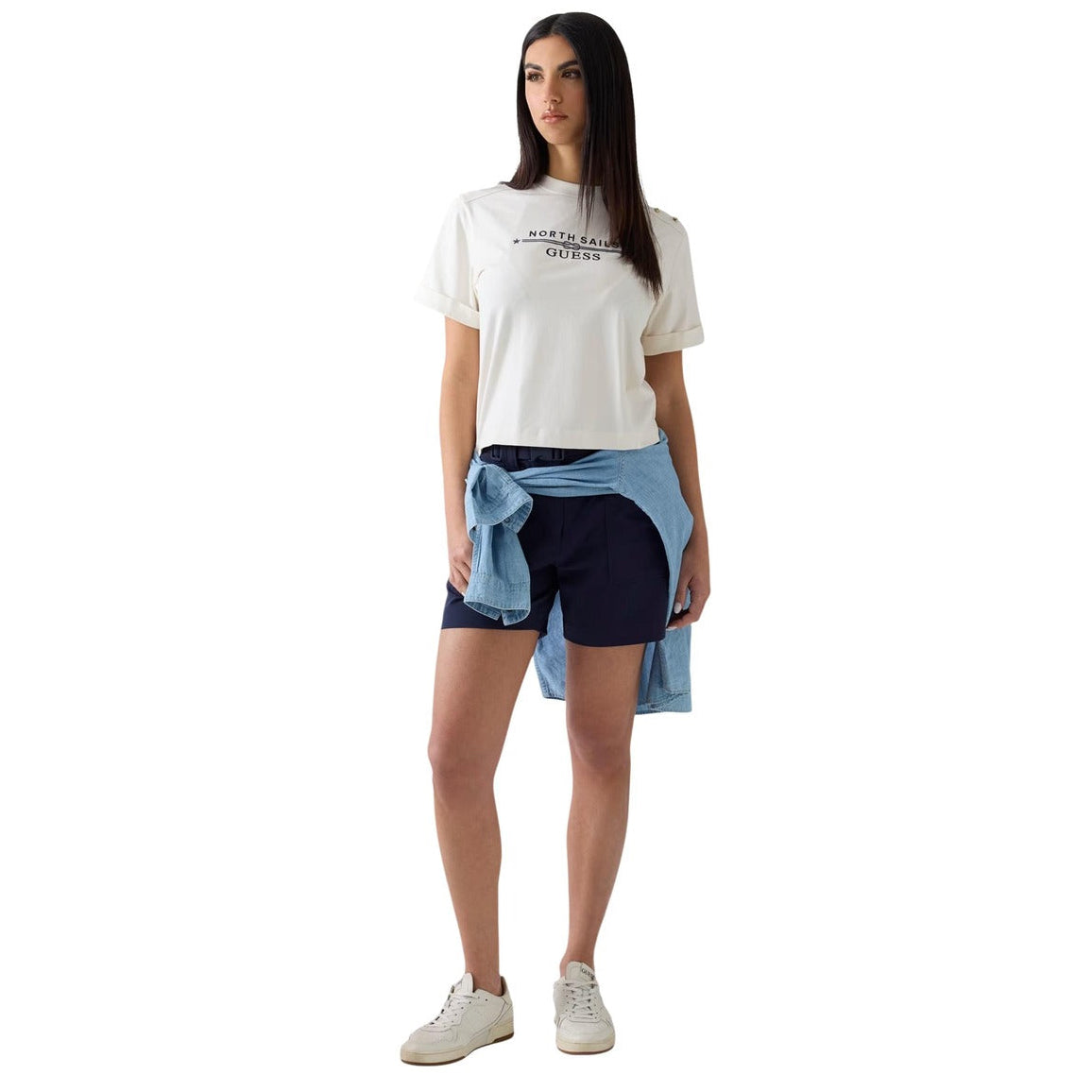 Дамска тениска Guess Women T-shirt W6GI03K2657 G012 Front View