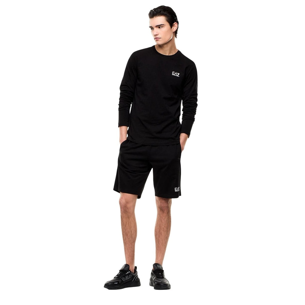 Мъжка тениска с дълъг ръкав EA7 Emporio Armani Men T-shirt 8NPT28 PJVQZ 1200 Front View