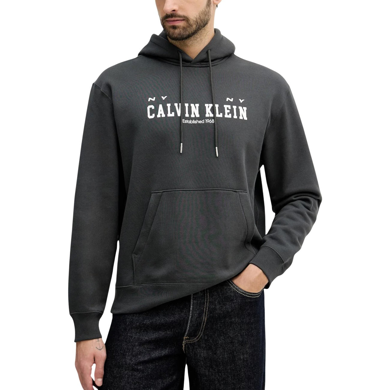 Мъжко худи Calvin Klein Jeans Men Hoodie LV04RE251G Front View