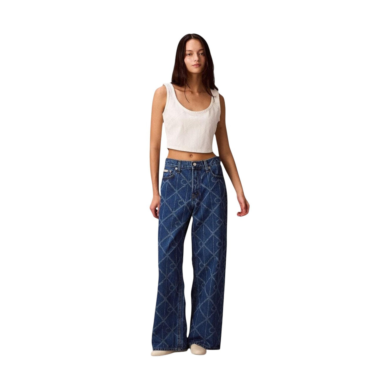 Дамски дънки Calvin Klein Jeans Women Jeans LV047D709G Front View