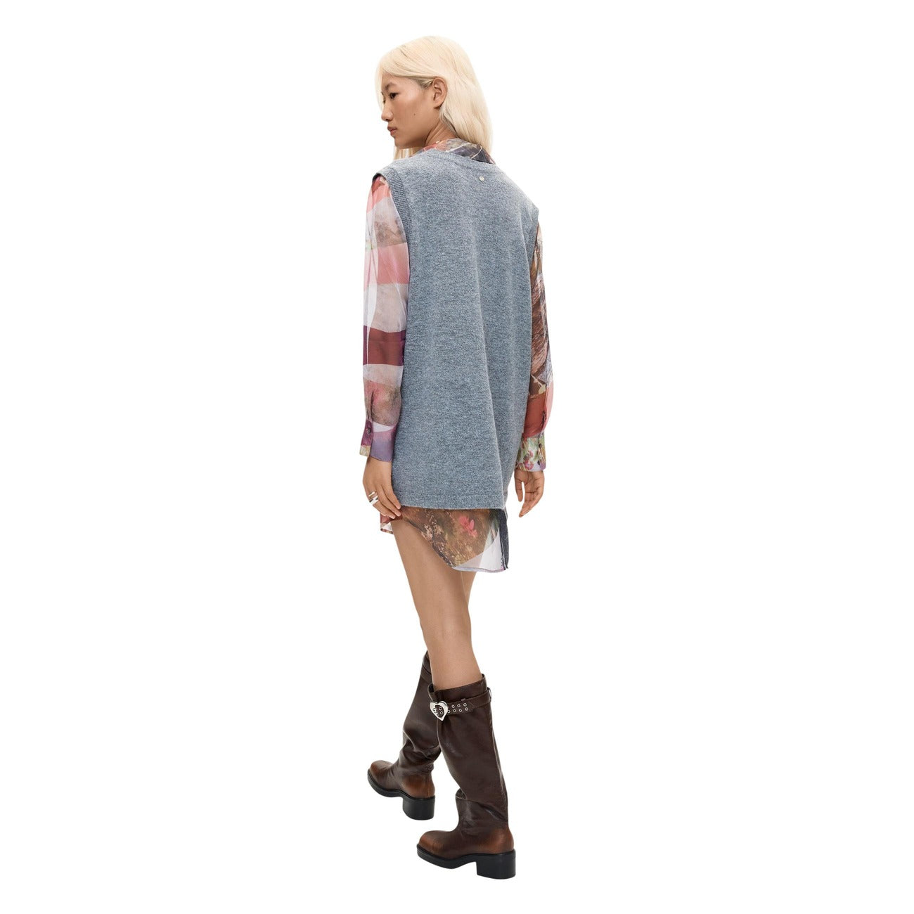 Дамска рокля Desigual Women Dress 26WWVW27 2058 Back View