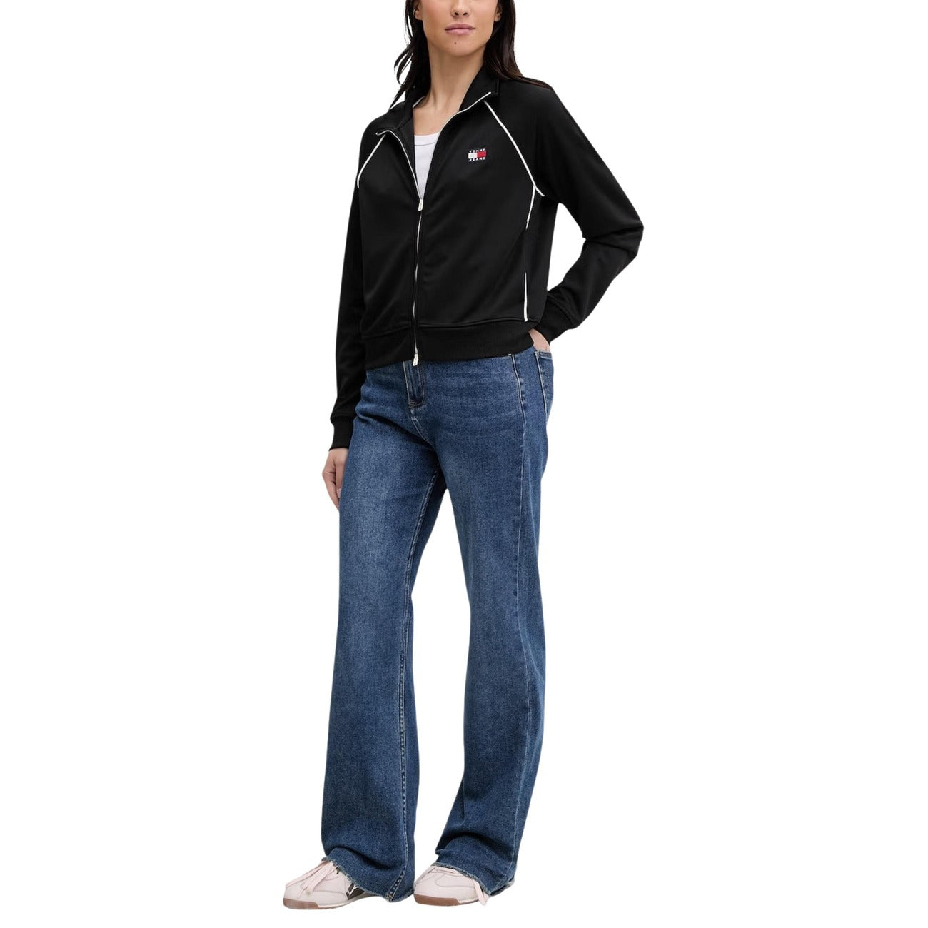 Дамско суичър Tommy Hilfiger Jeans Women Sweatshirt DW0DW21930 Front View