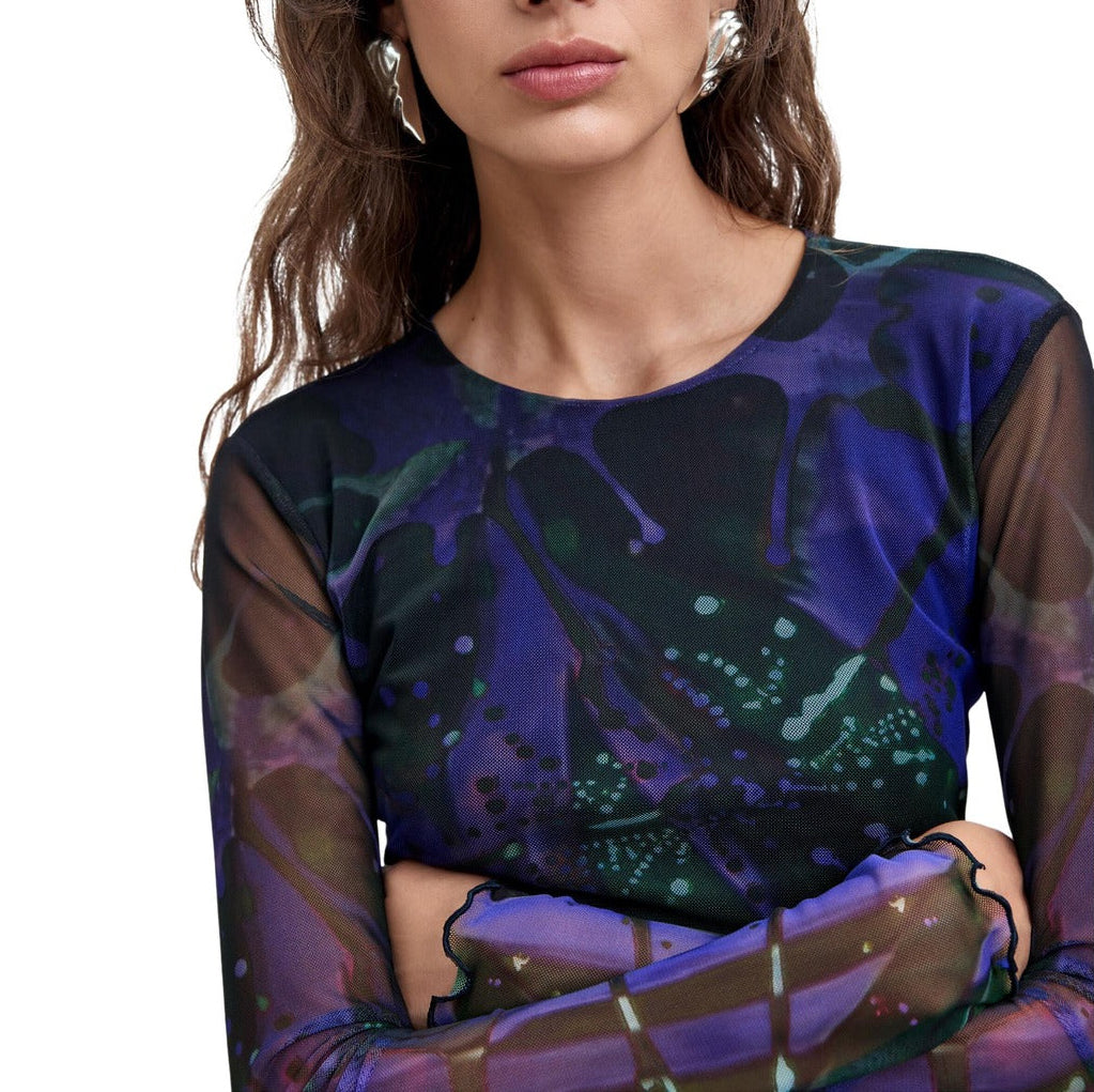 Дамска тениска Desigual women’s t-shirt 26WWTK02 5022 Close-up