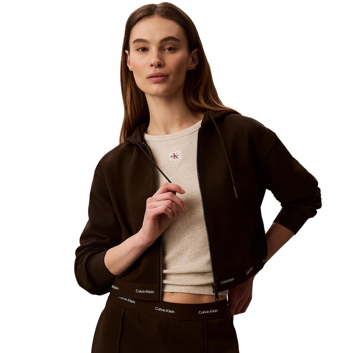 Дамски суичър Calvin Klein Jeans women’s sweatshirt LV047G252G TO2 front view