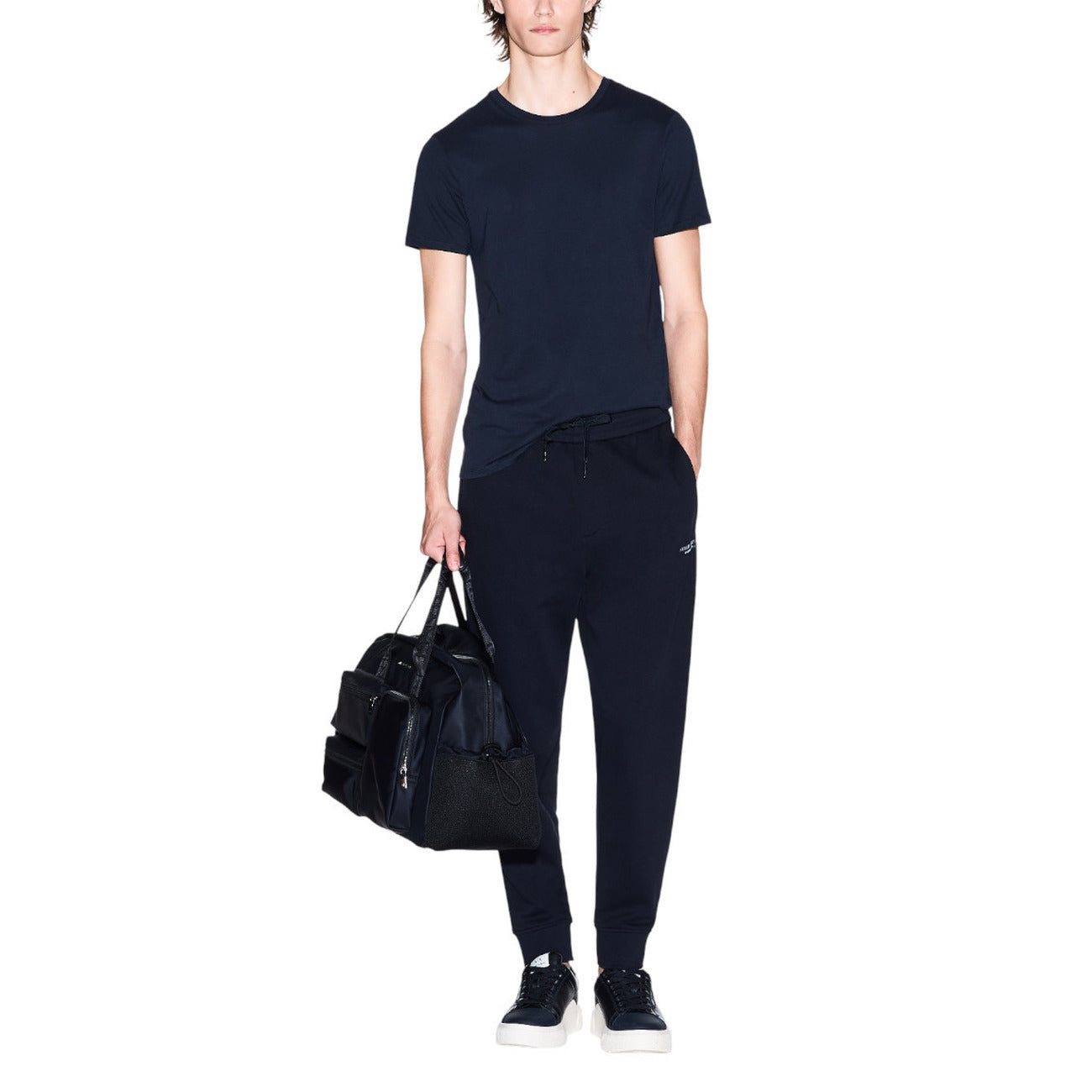 Мъжко синьо долнище Armani Exchange Men Sweatpants XM001299 AF20934 UB101 Front View