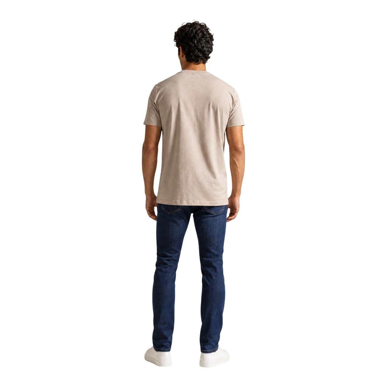 Мъжка бежова тениска Armani Exchange Men T-shirt XM003023 AF10358 Back View