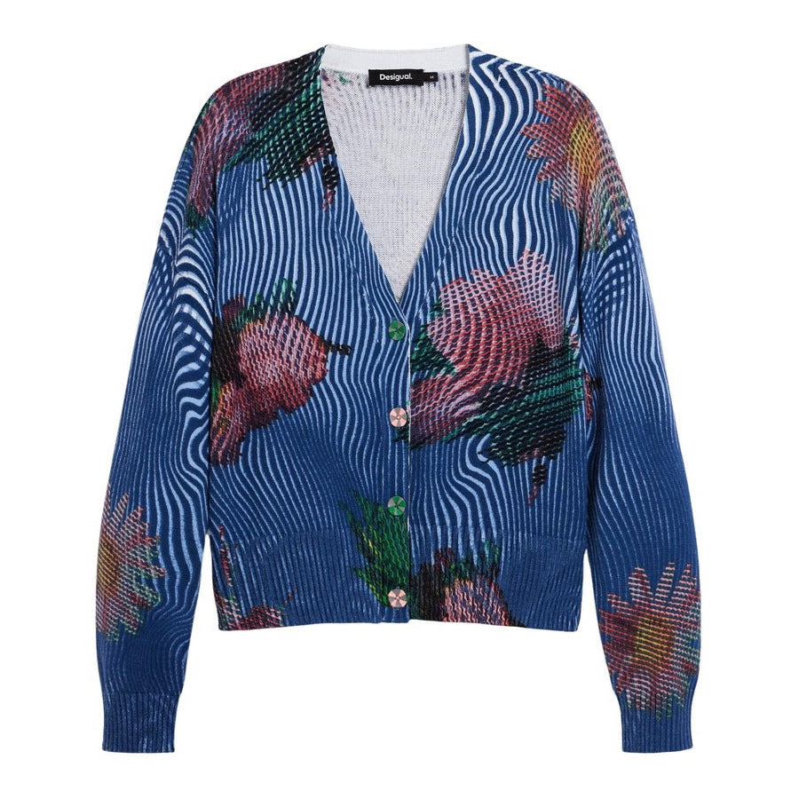 Дамска жилетка Desigual women’s cardigan 26SWJF19 5001 top view