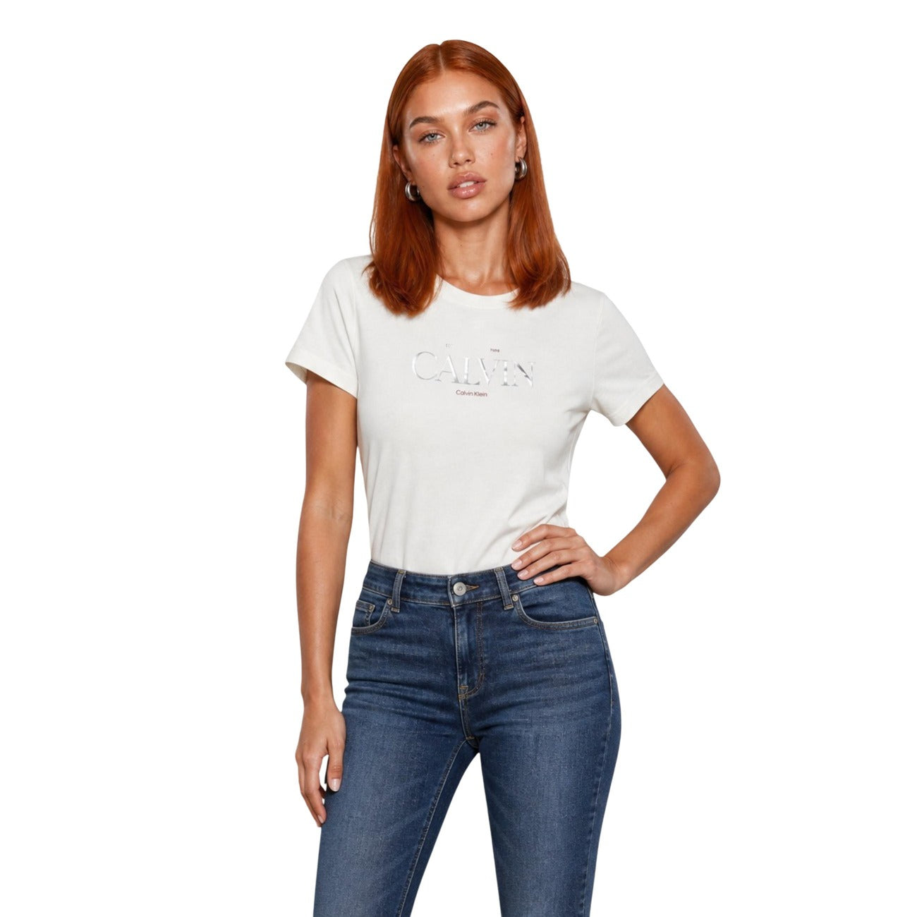 Дамска тениска Calvin Klein Jeans Women T-shirt LV047G806G YAF Front View