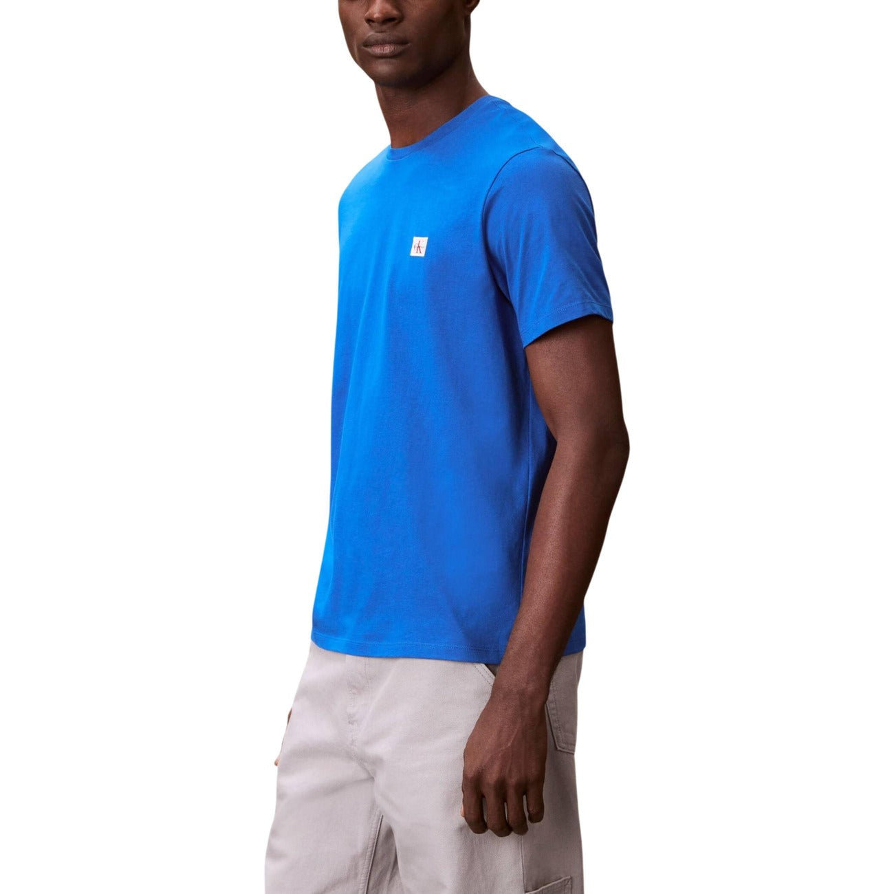 Мъжка синя тениска Calvin Klein Jeans Men T-shirt LV04RC272G Side View