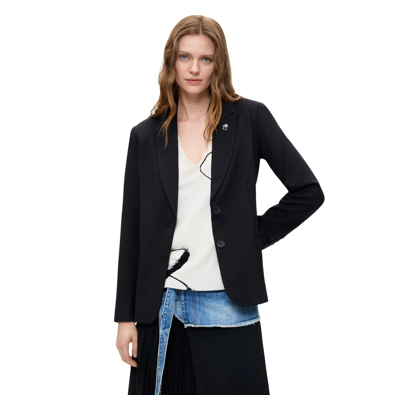 Дамско сако Desigual Women Blazer 26WWEW46 2000 Front View