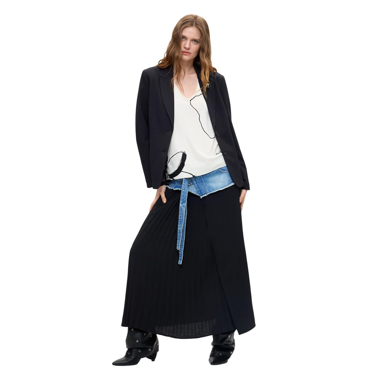 Дамско сако Desigual Women Blazer 26WWEW46 2000 Front View