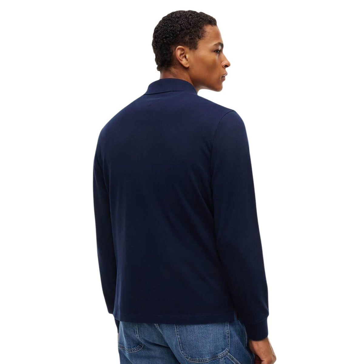 Tommy Hilfiger Jeans ανδρικό πόλο — DM0DM23630 C1G — Μπλε — πίσω όψη